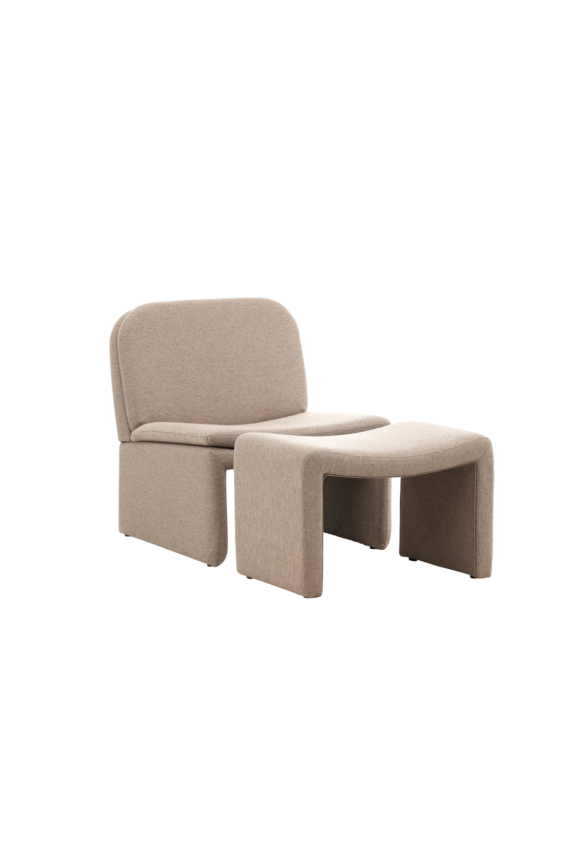 Bonn Sessel + Ottoman in Braun präsentiert im Onlineshop von KAQTU Design AG. Sessel ist von Venture Home