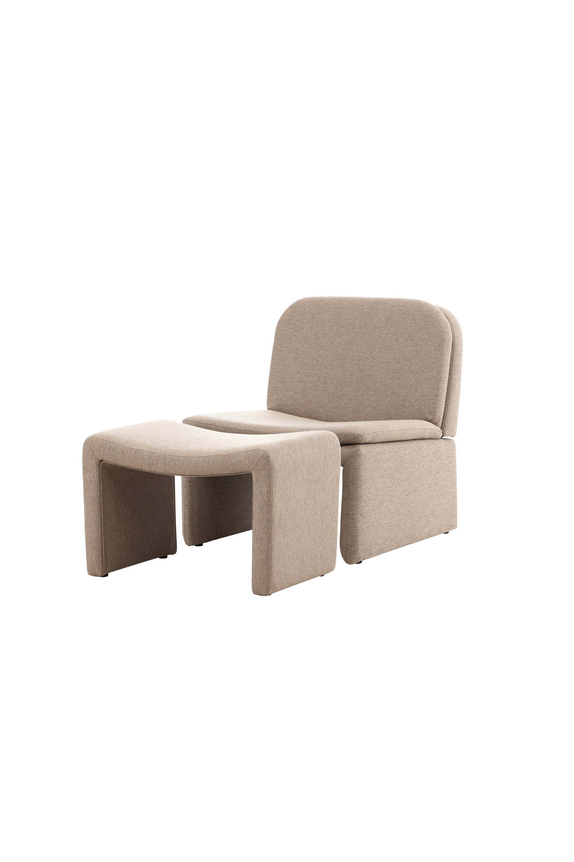 Bonn Sessel + Ottoman in Braun präsentiert im Onlineshop von KAQTU Design AG. Sessel ist von Venture Home