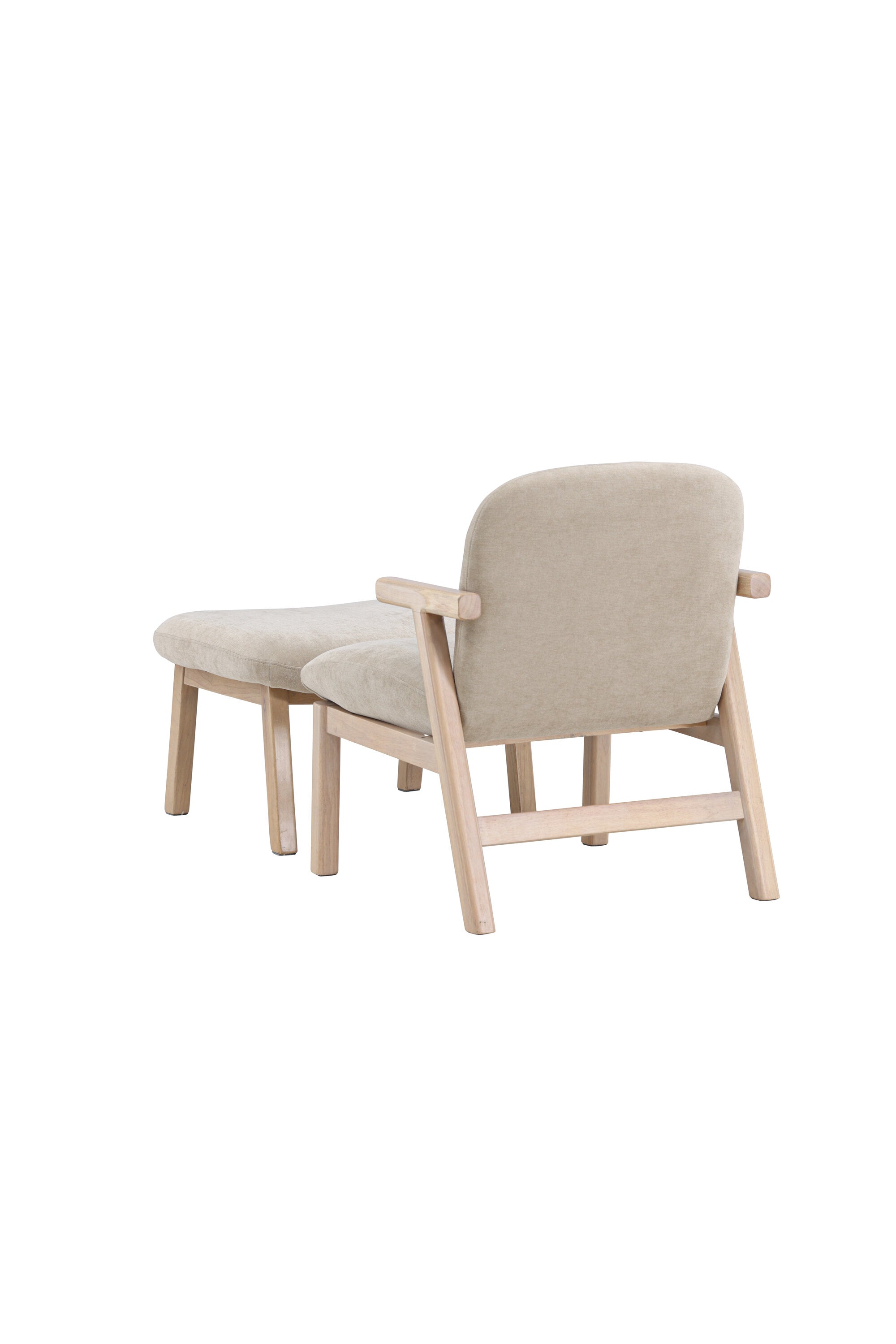 Rile Sessel + Ottoman in Weisswasch präsentiert im Onlineshop von KAQTU Design AG. Sessel ist von Venture Home