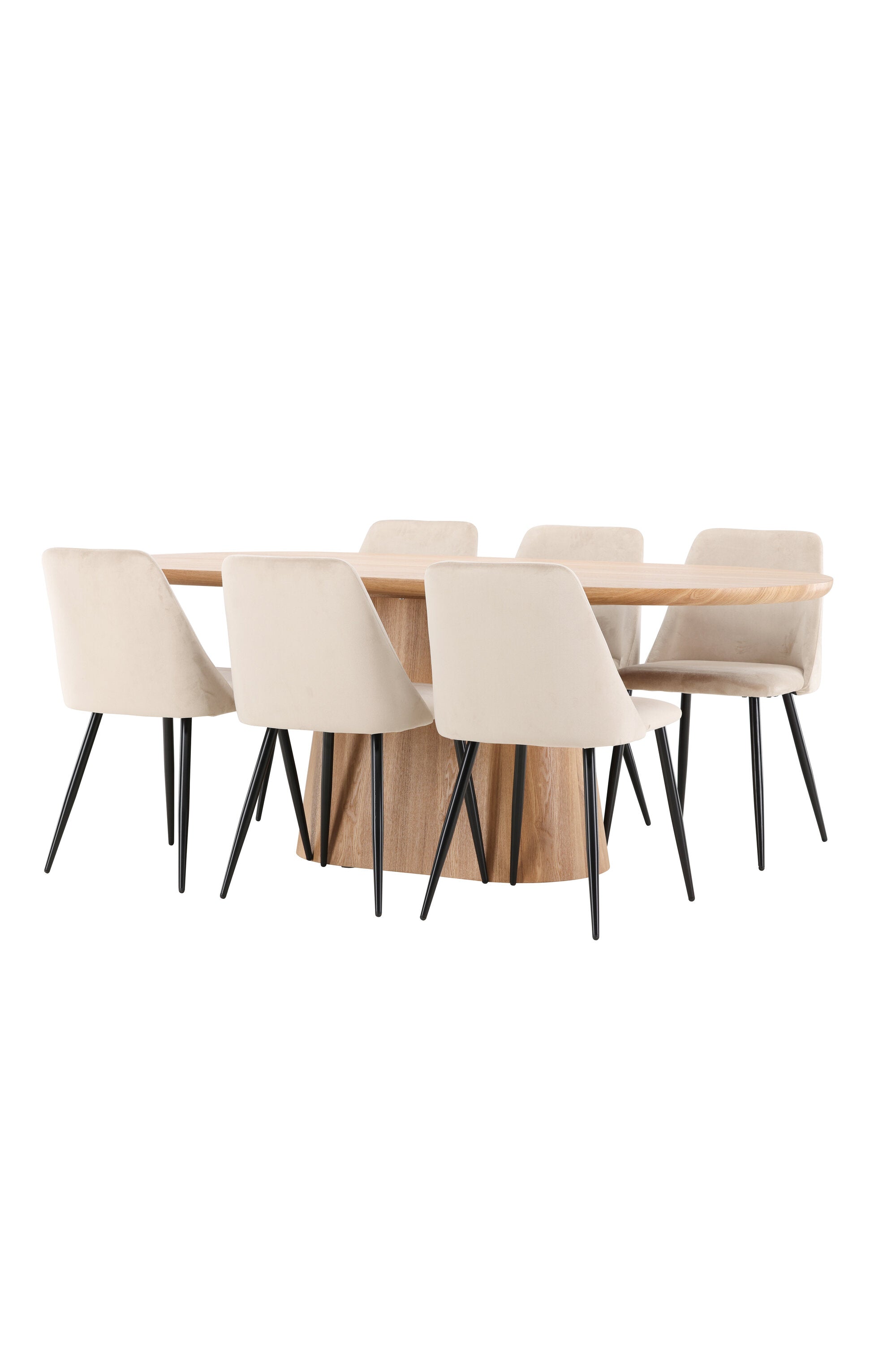 Esstisch Stjärnö mit Nachtstuhl in Nature präsentiert im Onlineshop von KAQTU Design AG. Esszimmerset ist von Venture Home