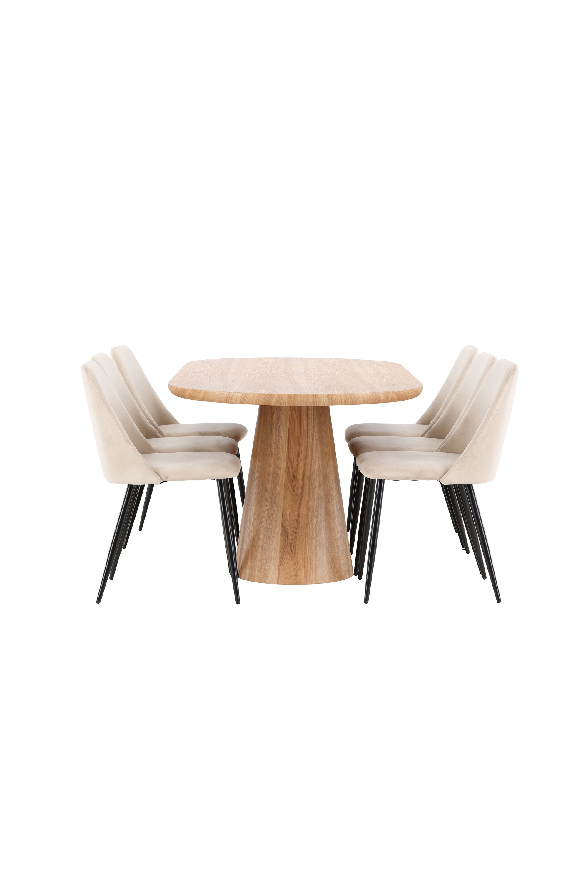 Esstisch Stjärnö mit Nachtstuhl in Nature präsentiert im Onlineshop von KAQTU Design AG. Esszimmerset ist von Venture Home