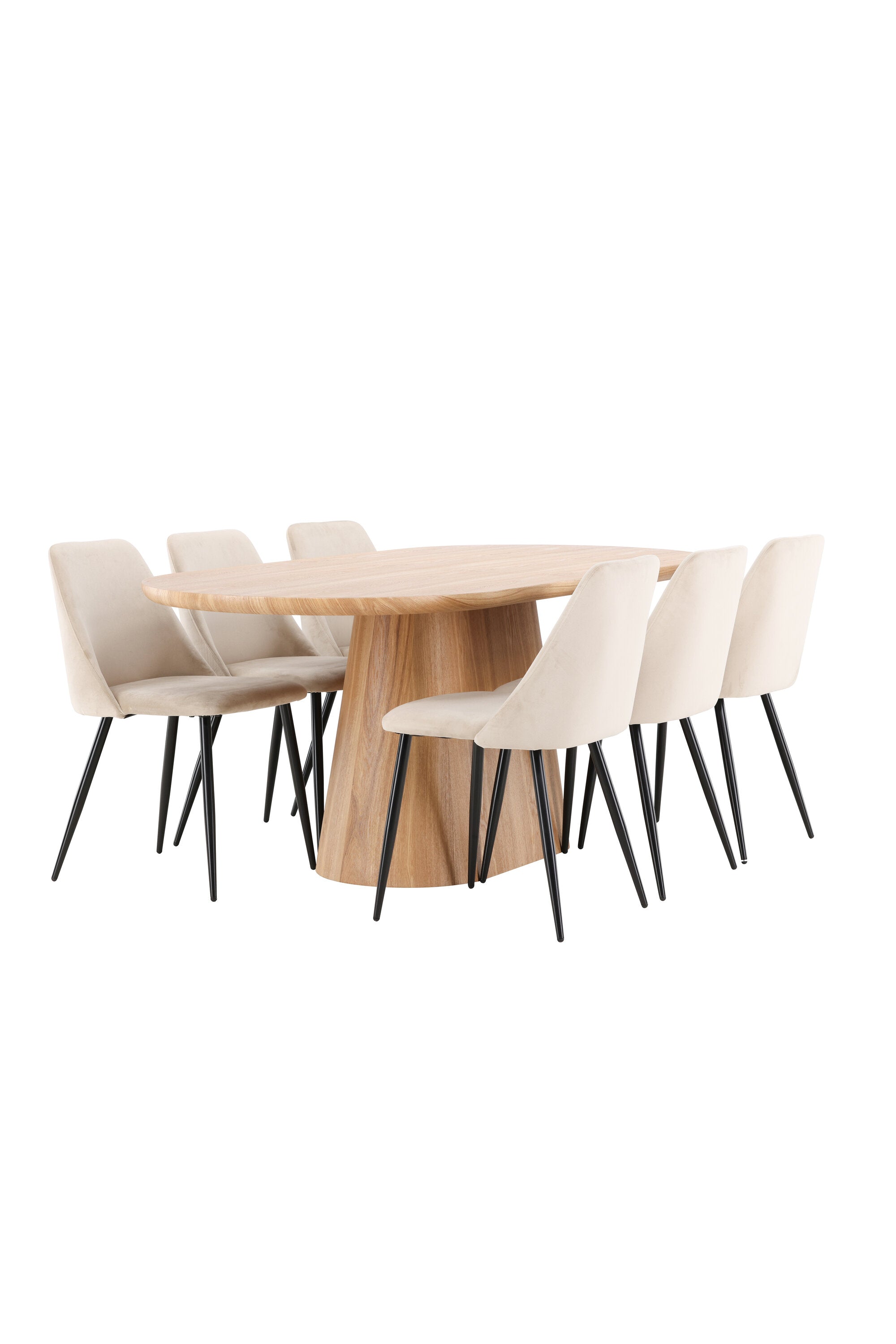 Esstisch Stjärnö mit Nachtstuhl in Nature präsentiert im Onlineshop von KAQTU Design AG. Esszimmerset ist von Venture Home