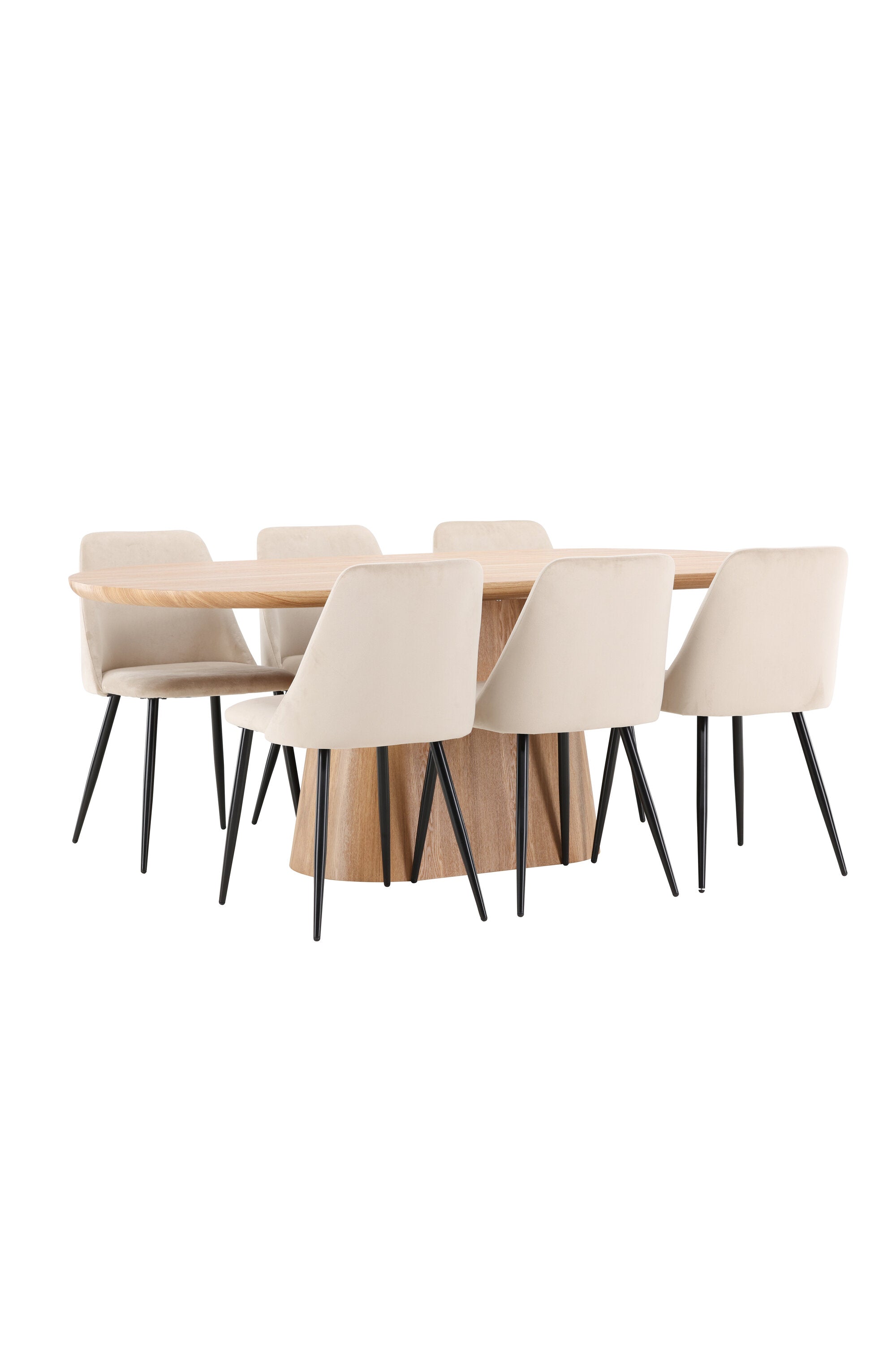 Esstisch Stjärnö mit Nachtstuhl in Nature präsentiert im Onlineshop von KAQTU Design AG. Esszimmerset ist von Venture Home