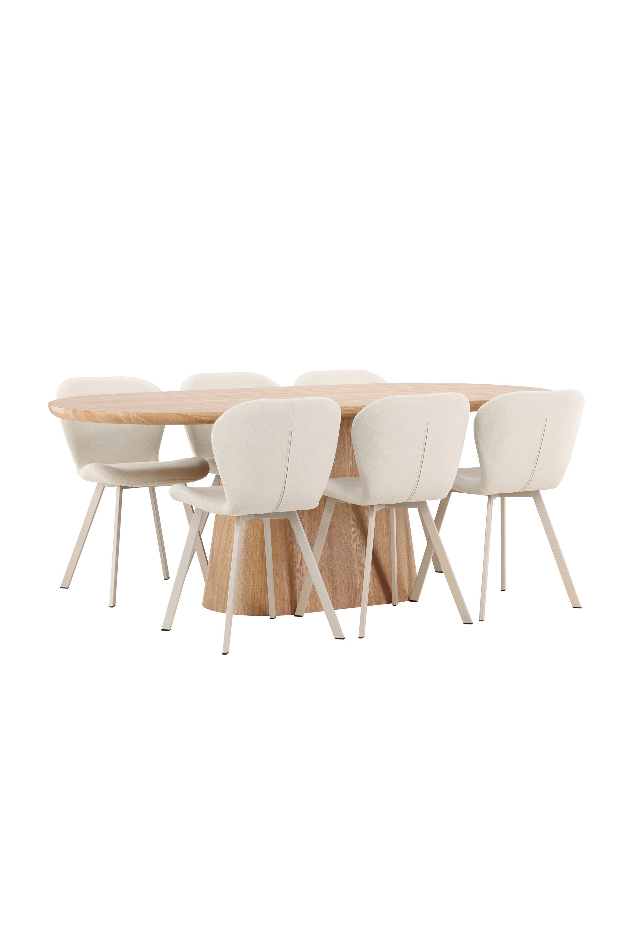 Esstisch Stjärnö mit Lilja Stuhl in Nature präsentiert im Onlineshop von KAQTU Design AG. Esszimmerset ist von Venture Home