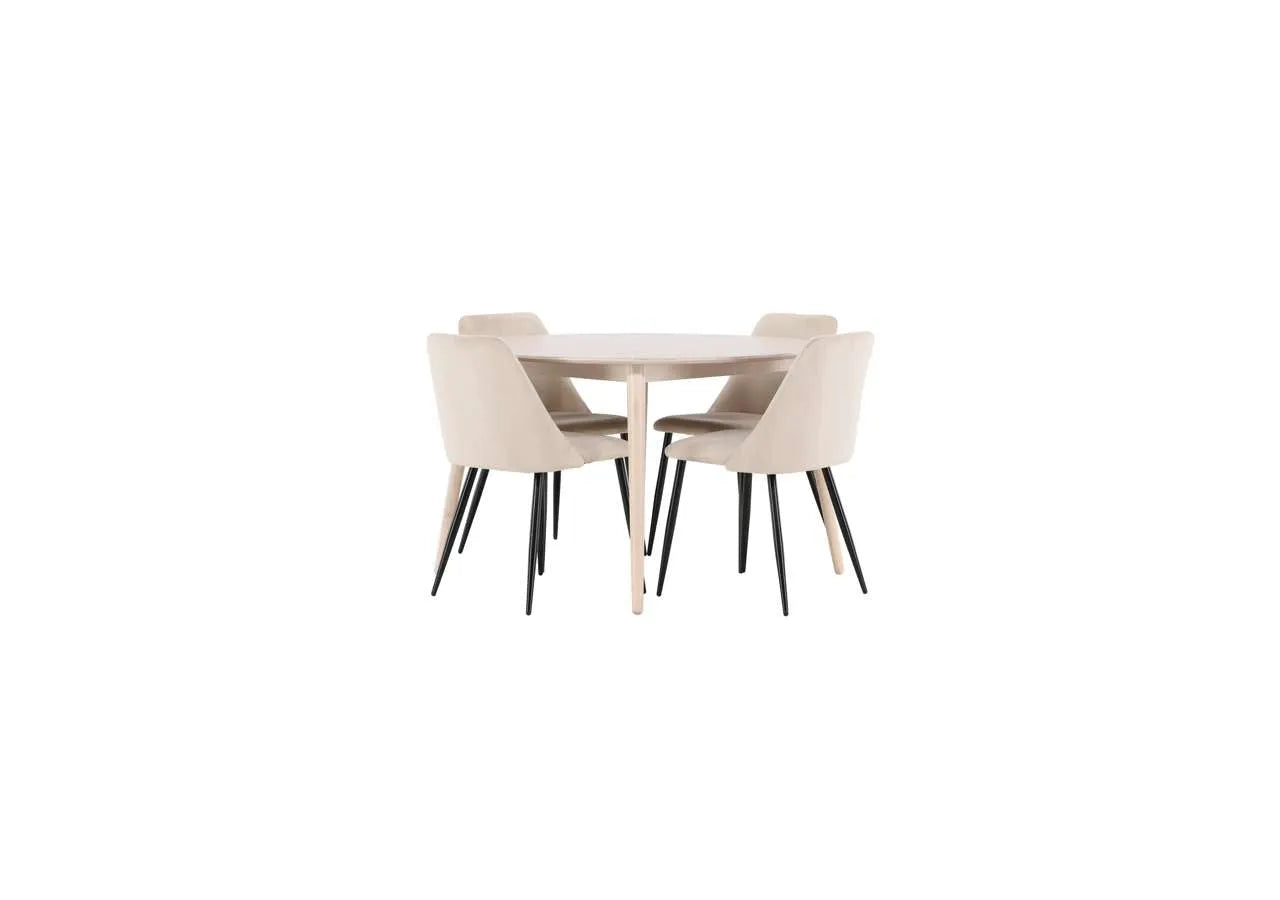 Eleganter Esstisch Flora von Venture Home mit passendem Nachtstuhl, perfekt für ein modernes und stilvolles Esszimmer.