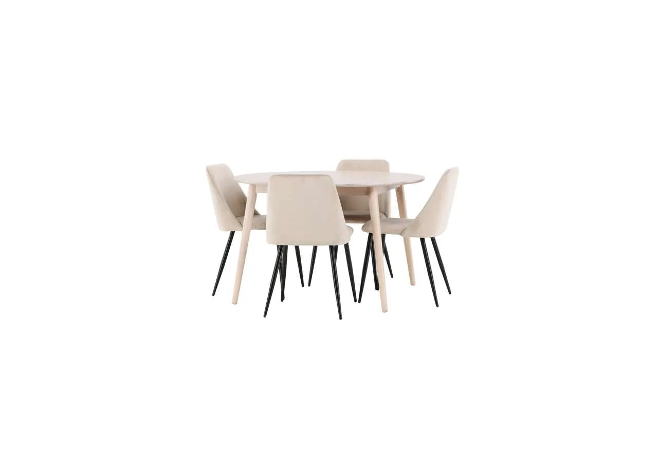 Eleganter Esstisch Flora von Venture Home mit passendem Nachtstuhl, perfekt für ein modernes und stilvolles Esszimmer.