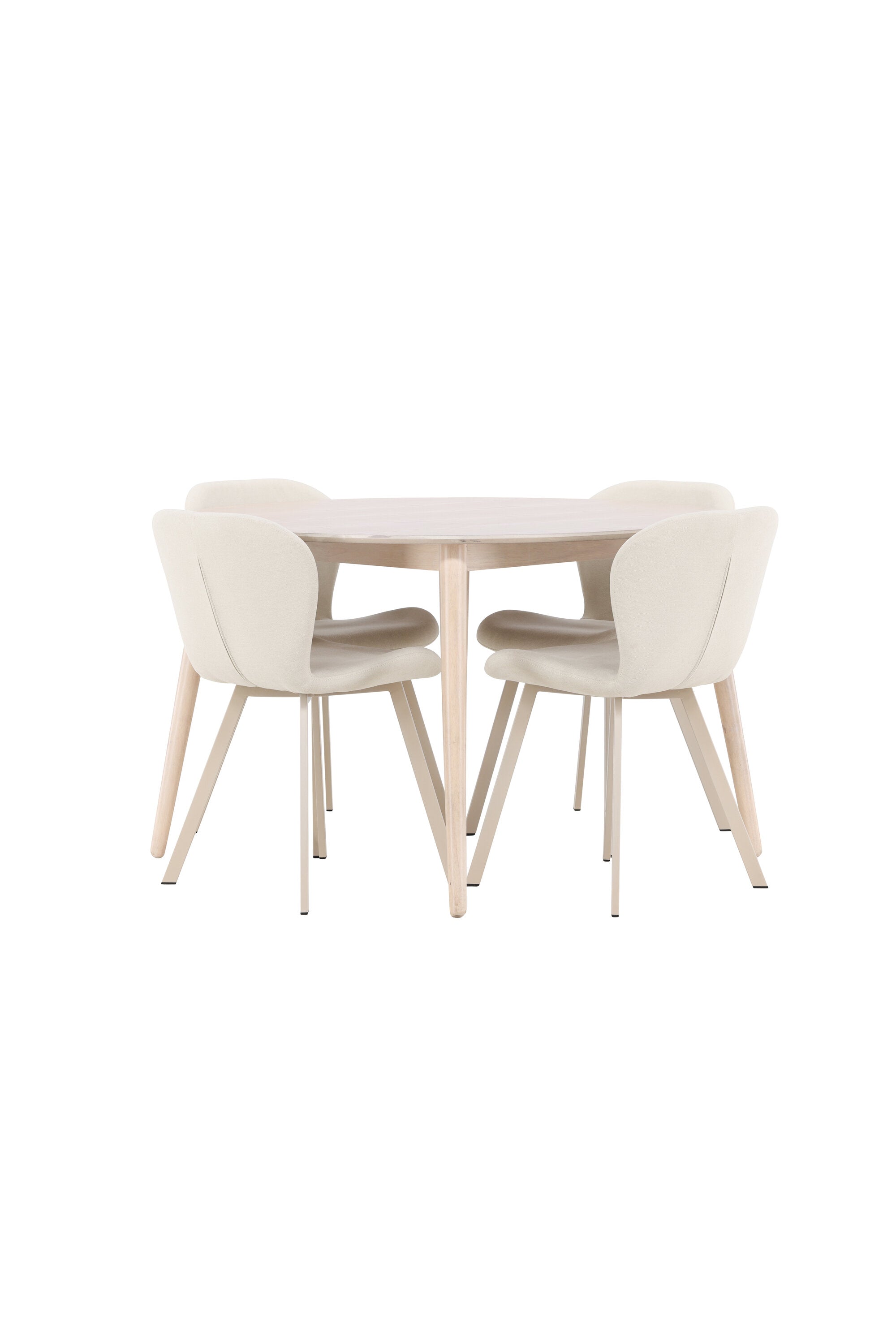 Esstisch Flora mit Lilja Stuhl in White Wash präsentiert im Onlineshop von KAQTU Design AG. Esszimmerset ist von Venture Home
