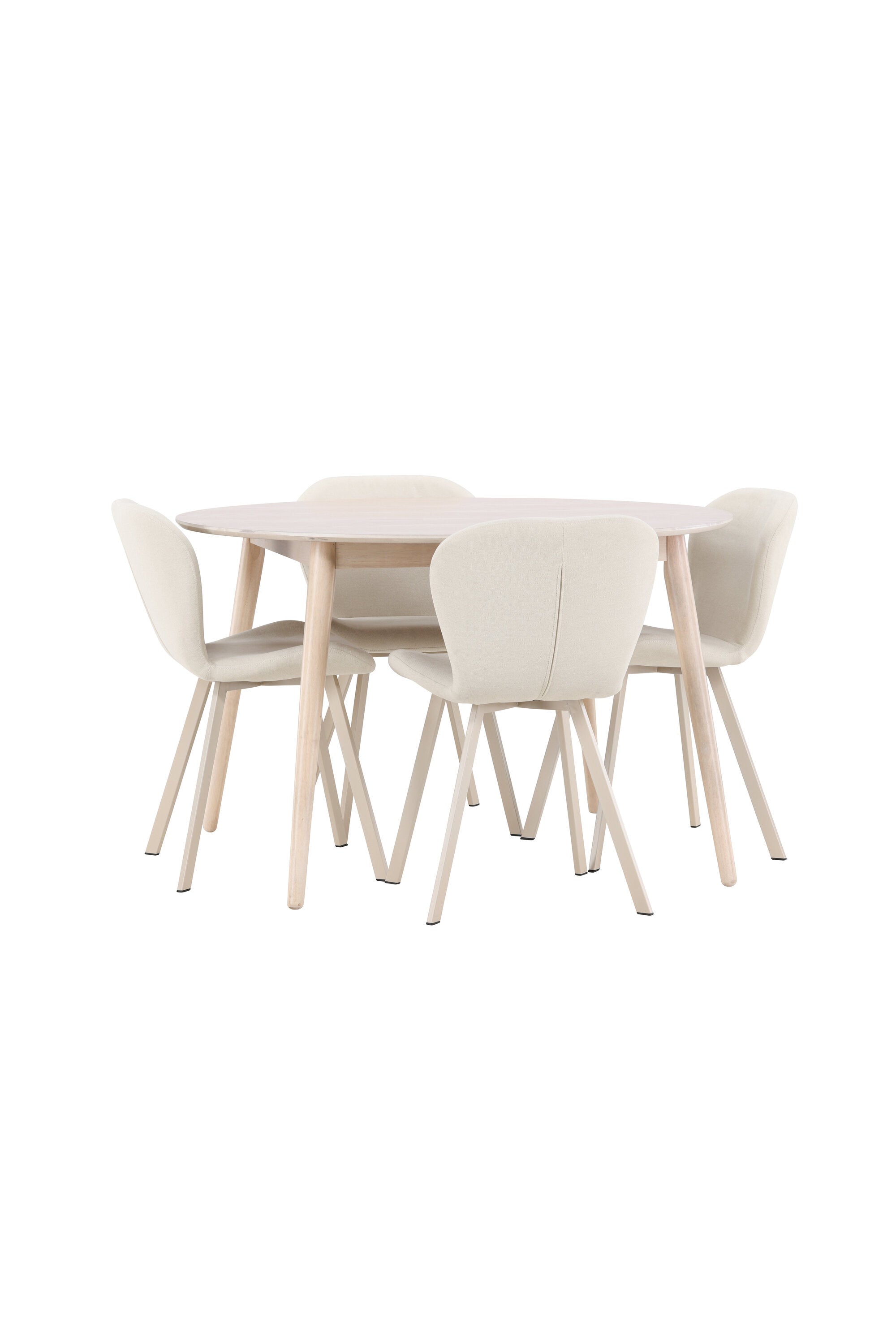 Esstisch Flora mit Lilja Stuhl in White Wash präsentiert im Onlineshop von KAQTU Design AG. Esszimmerset ist von Venture Home