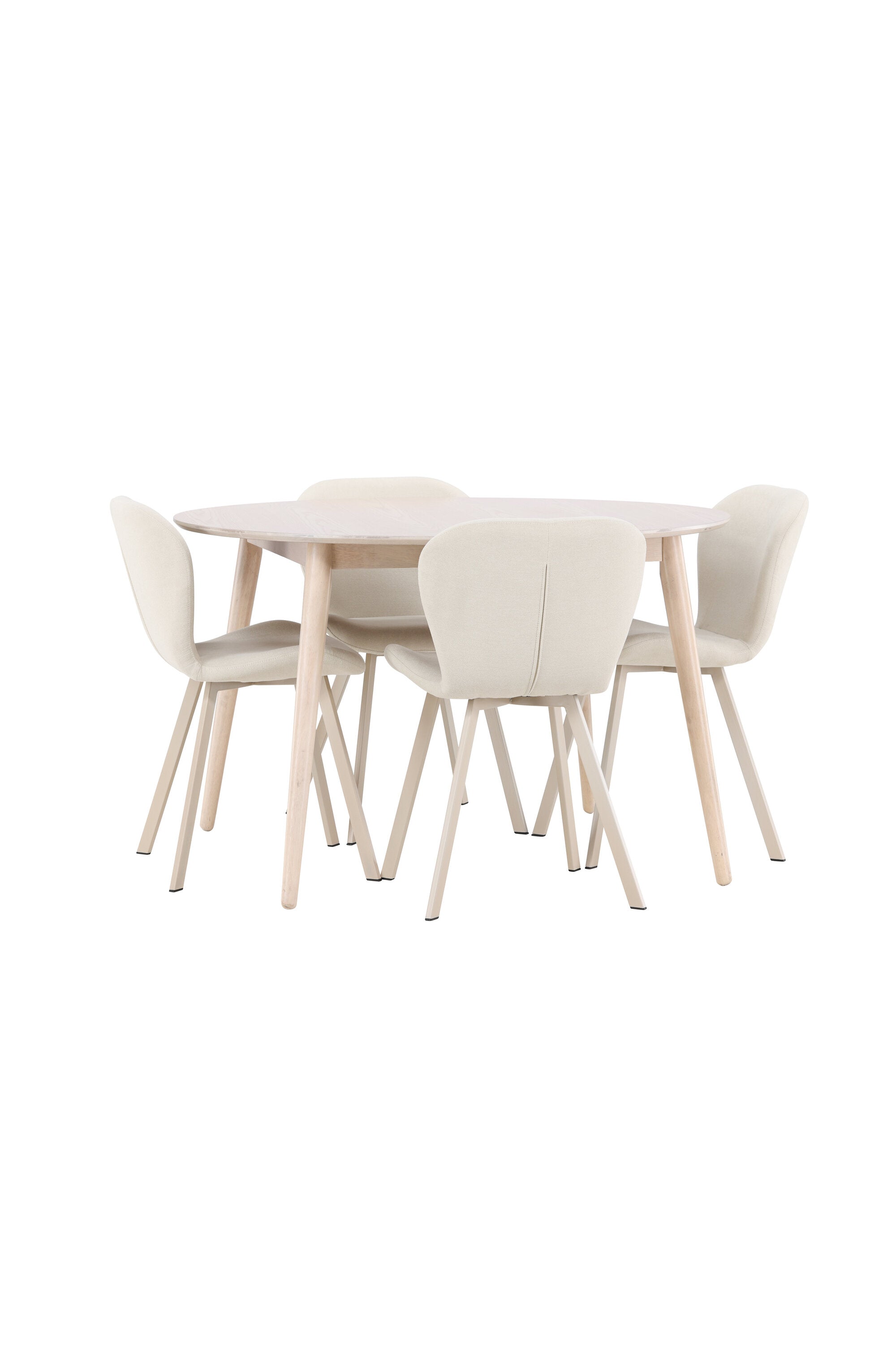 Esstisch Flora mit Lilja Stuhl in White Wash präsentiert im Onlineshop von KAQTU Design AG. Esszimmerset ist von Venture Home