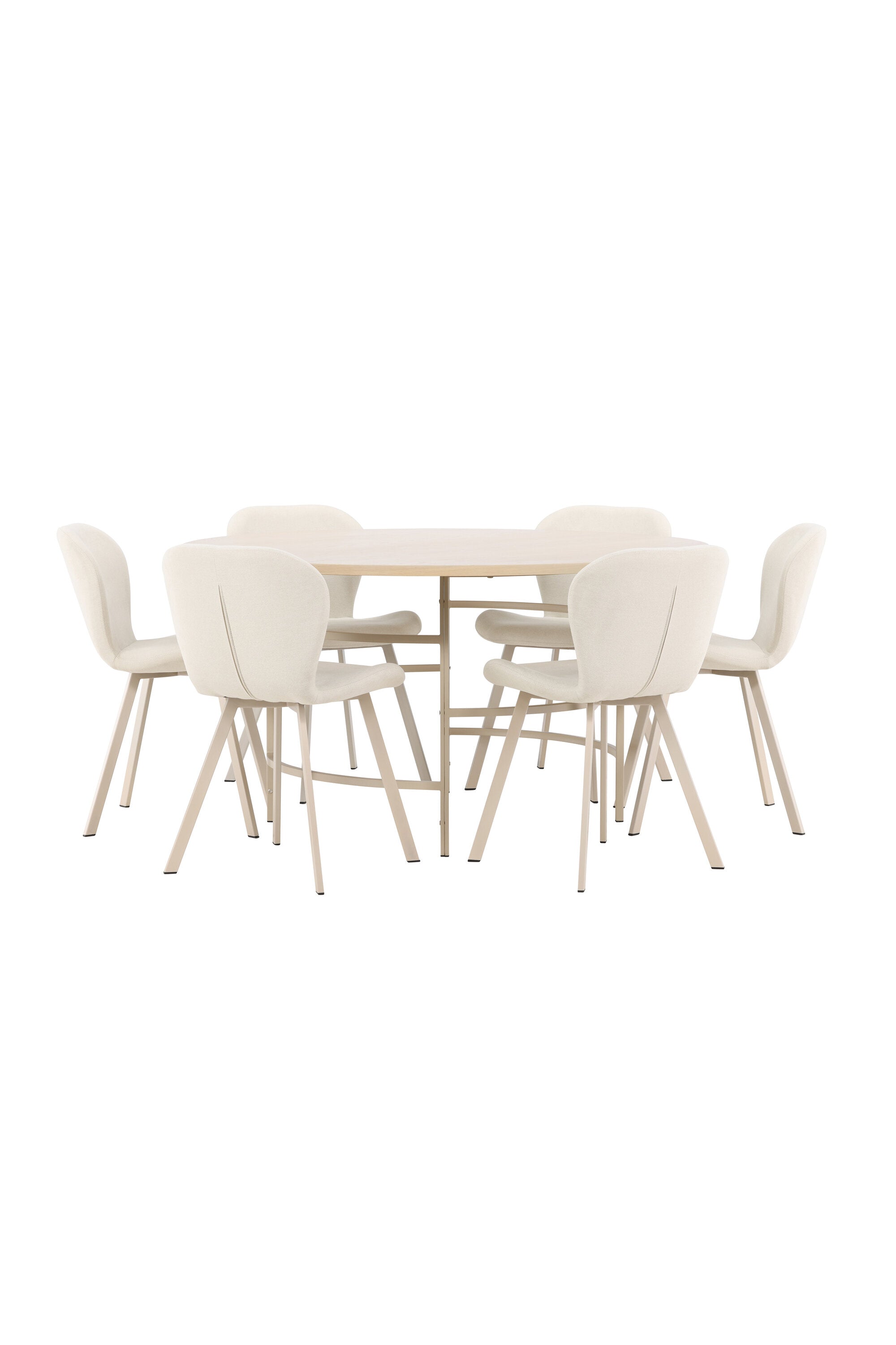 Esstisch Copenhagen mit Lilja Stuhl in White Wash präsentiert im Onlineshop von KAQTU Design AG. Esszimmerset ist von Venture Home