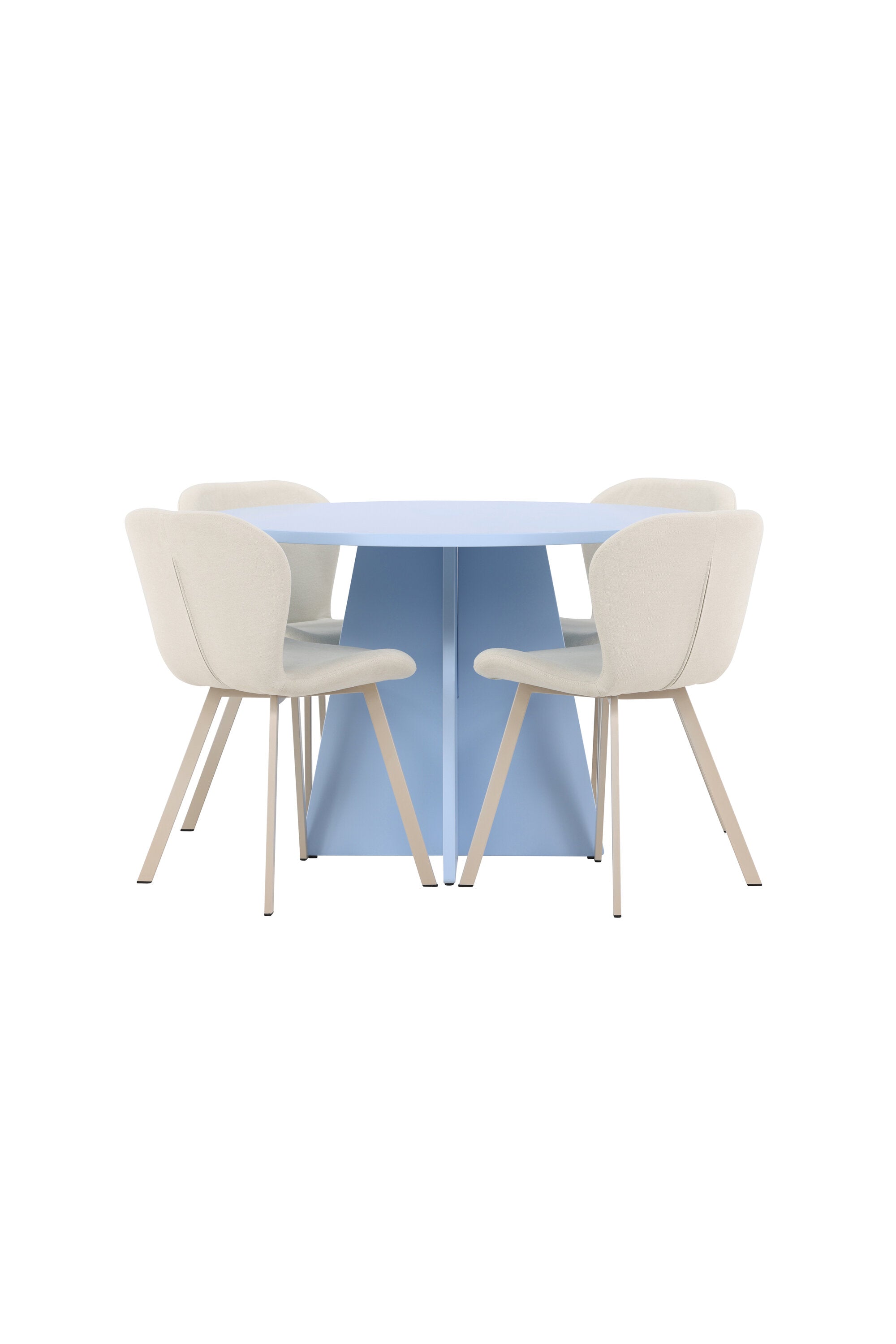 Esstisch Bootcut mit Lilja Stuhl in Blue präsentiert im Onlineshop von KAQTU Design AG. Esszimmerset ist von Venture Home