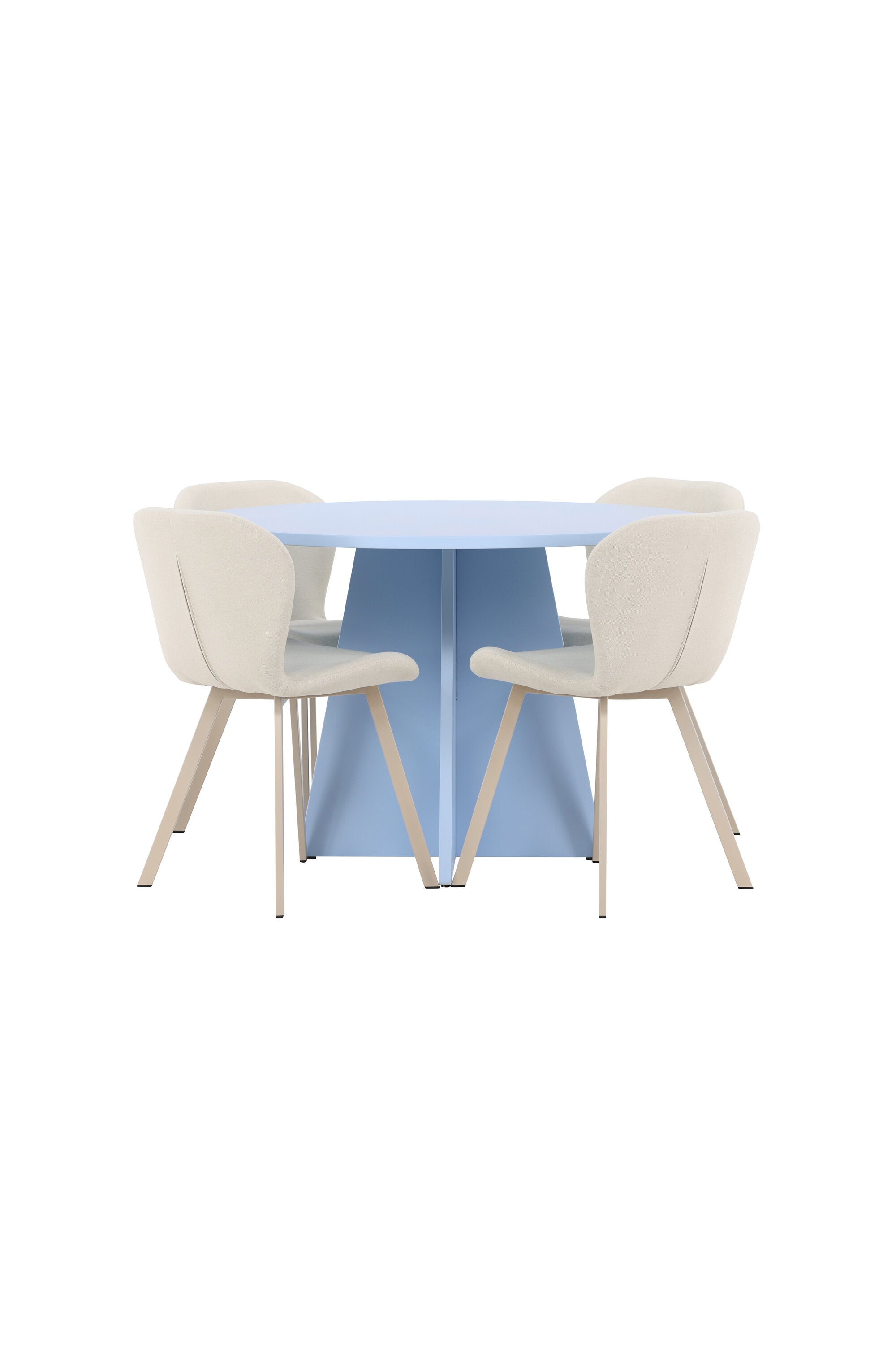 Esstisch Bootcut mit Lilja Stuhl in Blue präsentiert im Onlineshop von KAQTU Design AG. Esszimmerset ist von Venture Home