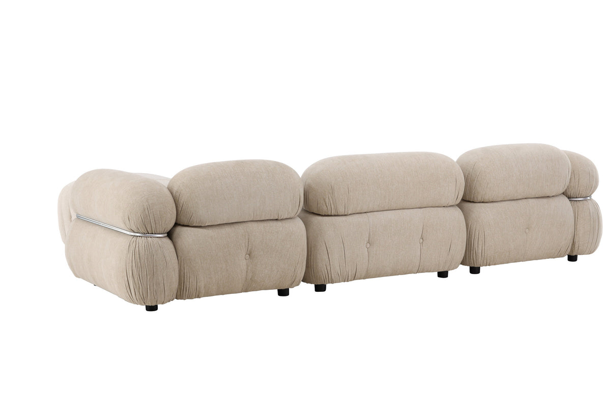 Mika Corner Sofa in Beige präsentiert im Onlineshop von KAQTU Design AG. Ecksofa ist von Venture Home