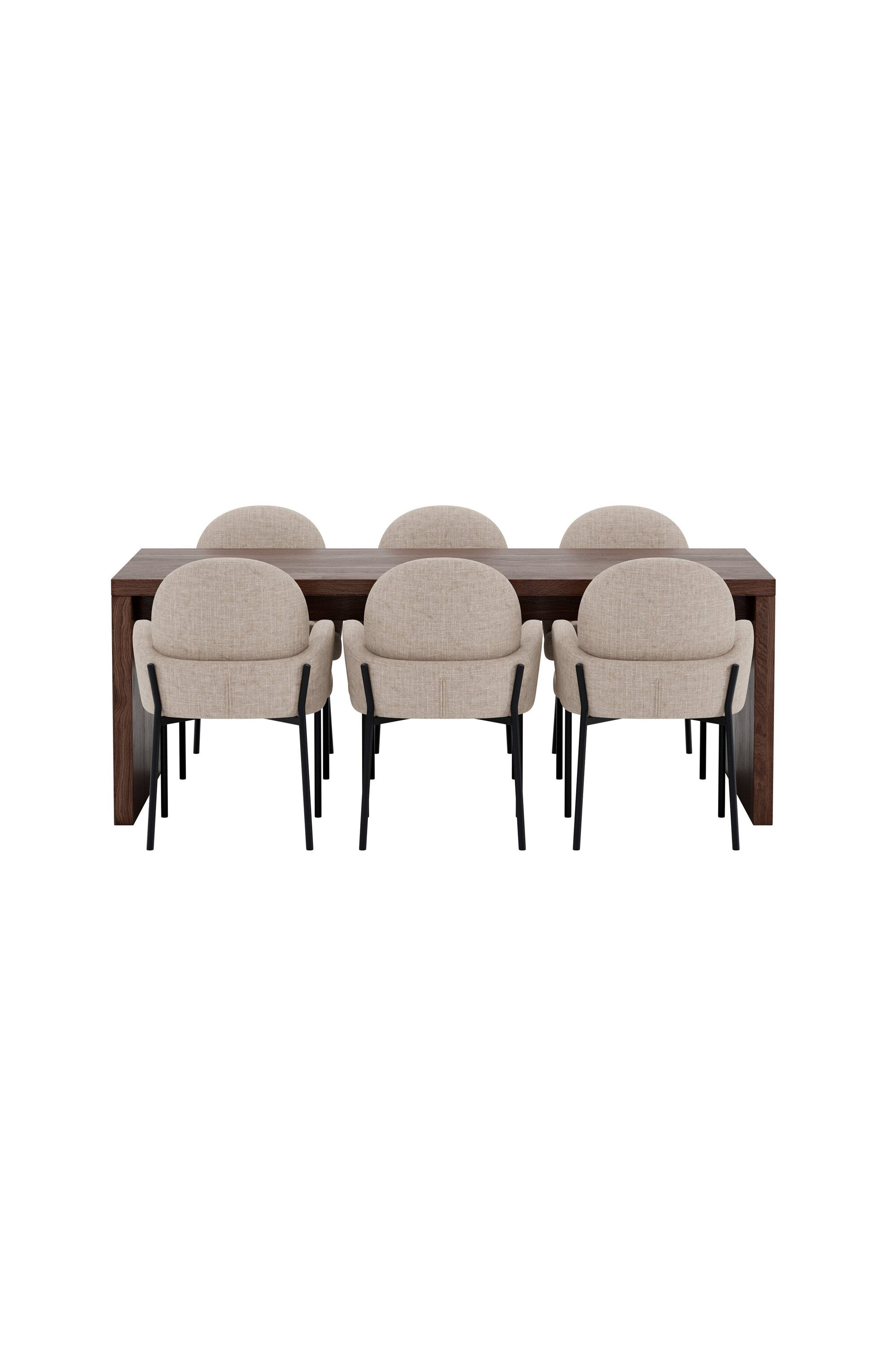 Evone Essgruppe mit Stühlen Blom in  präsentiert im Onlineshop von KAQTU Design AG. Esszimmerset ist von Venture Home