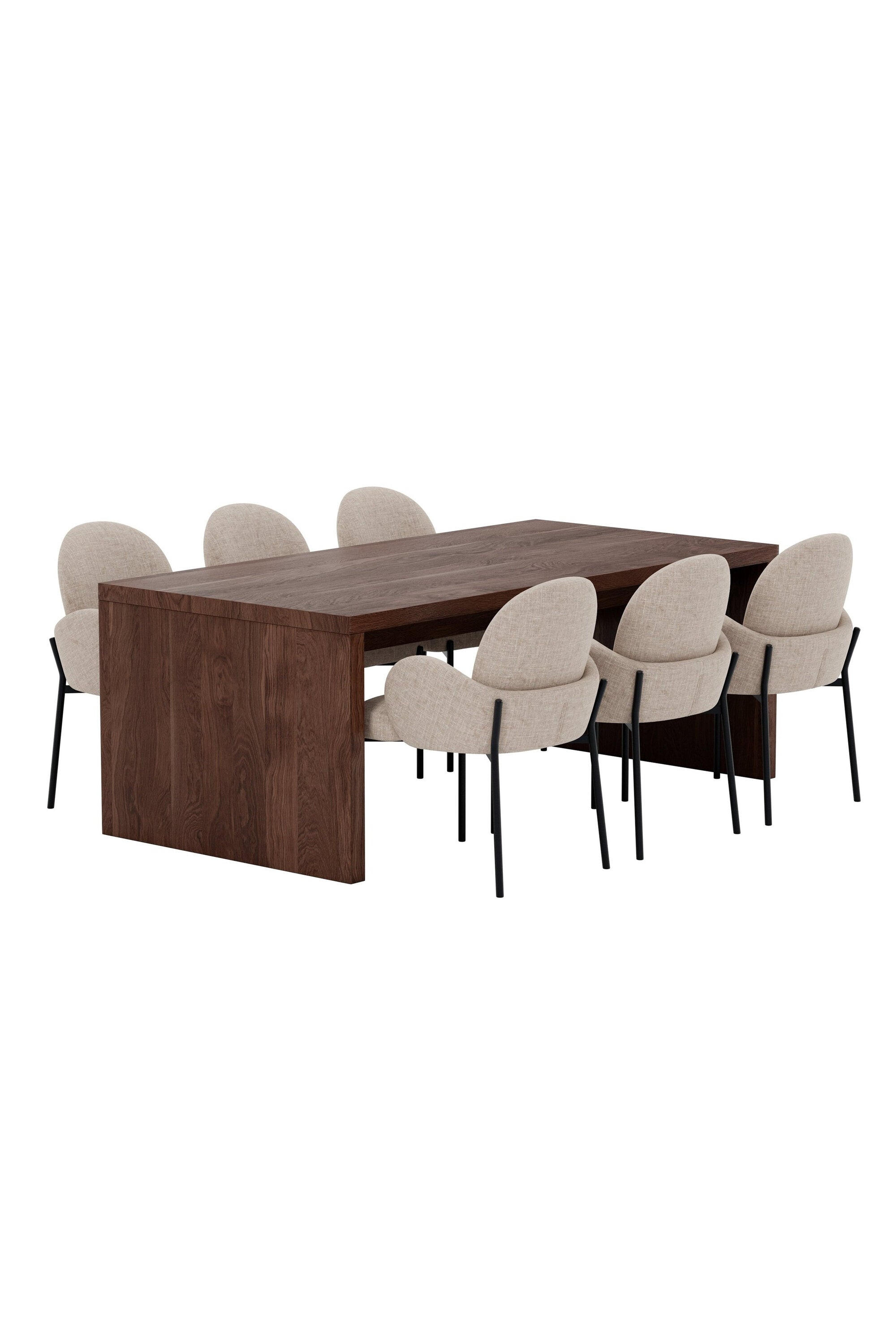 Evone Essgruppe mit Stühlen Blom in  präsentiert im Onlineshop von KAQTU Design AG. Esszimmerset ist von Venture Home