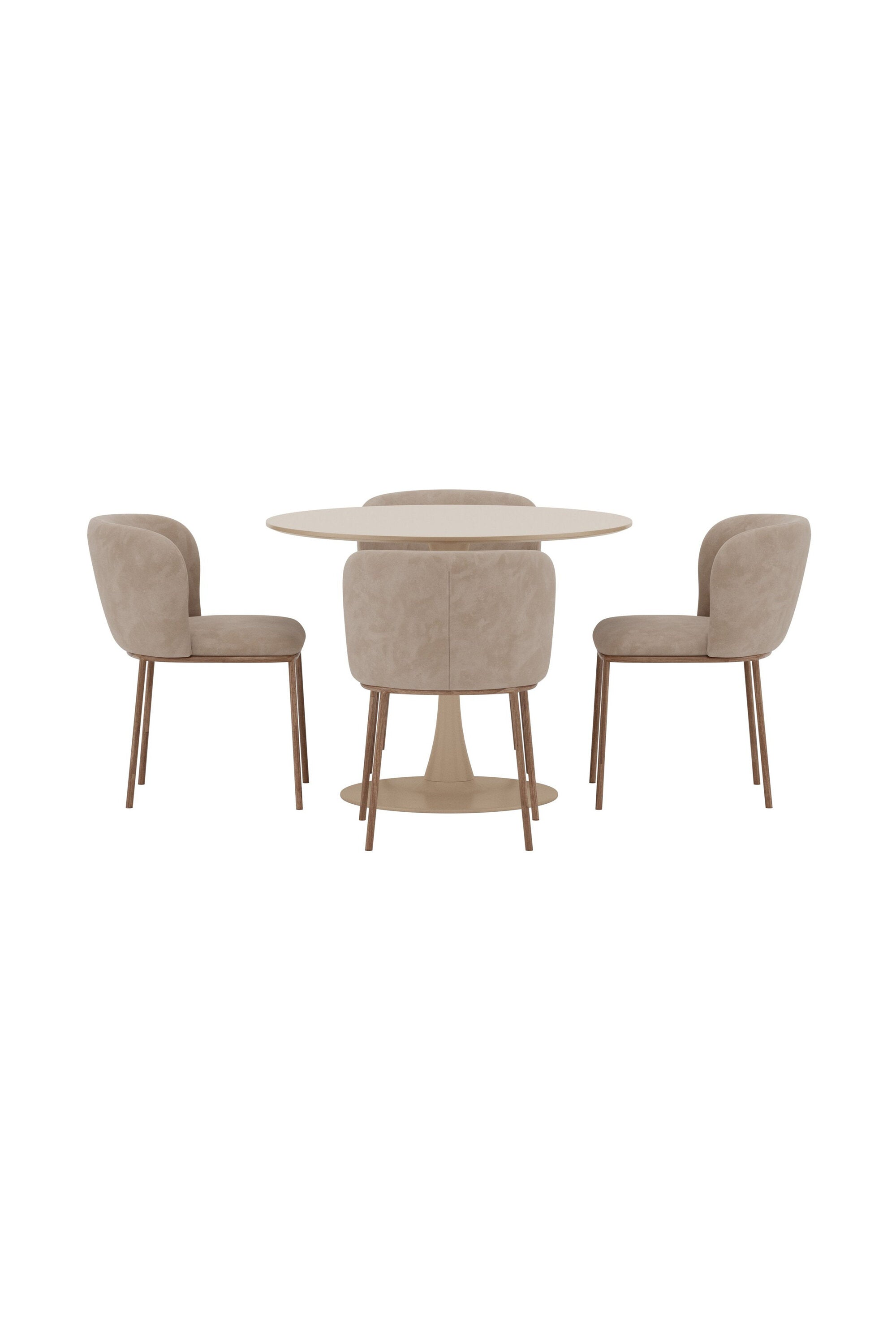 Essgruppe Glade mit Stühlen Edina in  präsentiert im Onlineshop von KAQTU Design AG. Bartischset ist von Venture Home