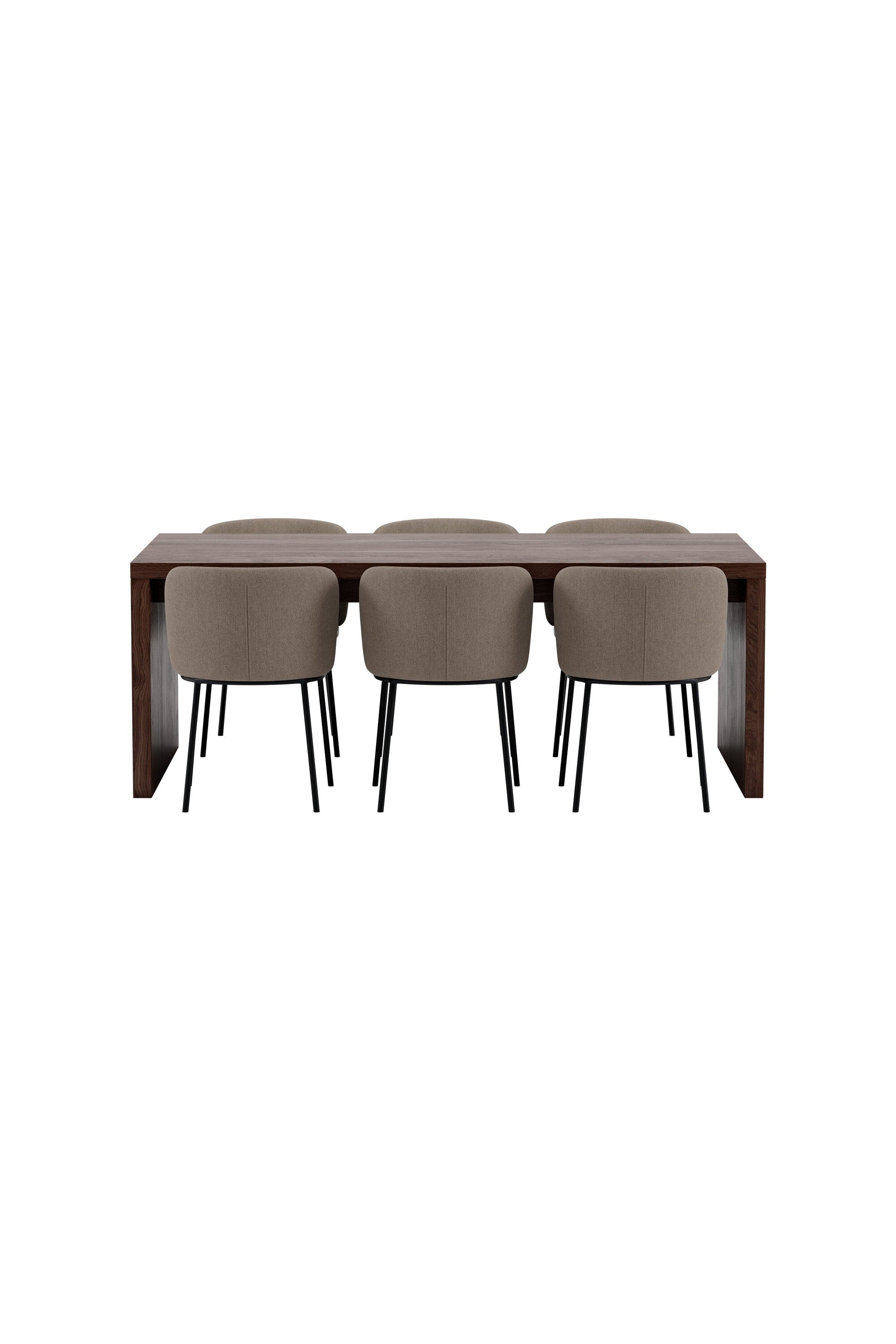Evone Esstischgarnitur mit Stühlen Edina in  präsentiert im Onlineshop von KAQTU Design AG. Esszimmerset ist von Venture Home
