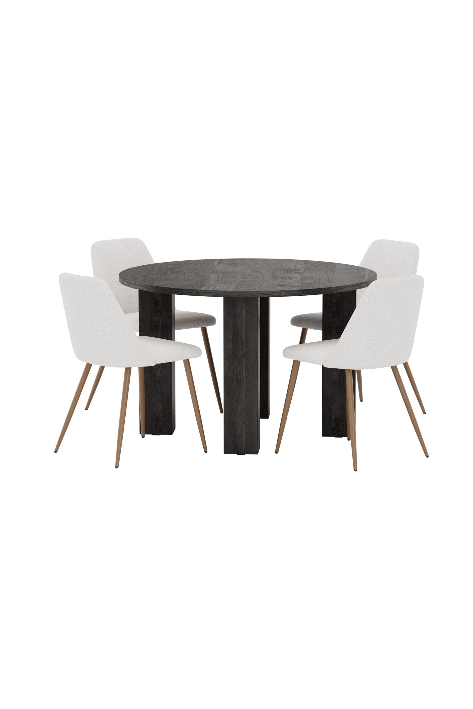 Juno Esstisch-Set mit Stühlen Night in  präsentiert im Onlineshop von KAQTU Design AG. Bartischset ist von Venture Home