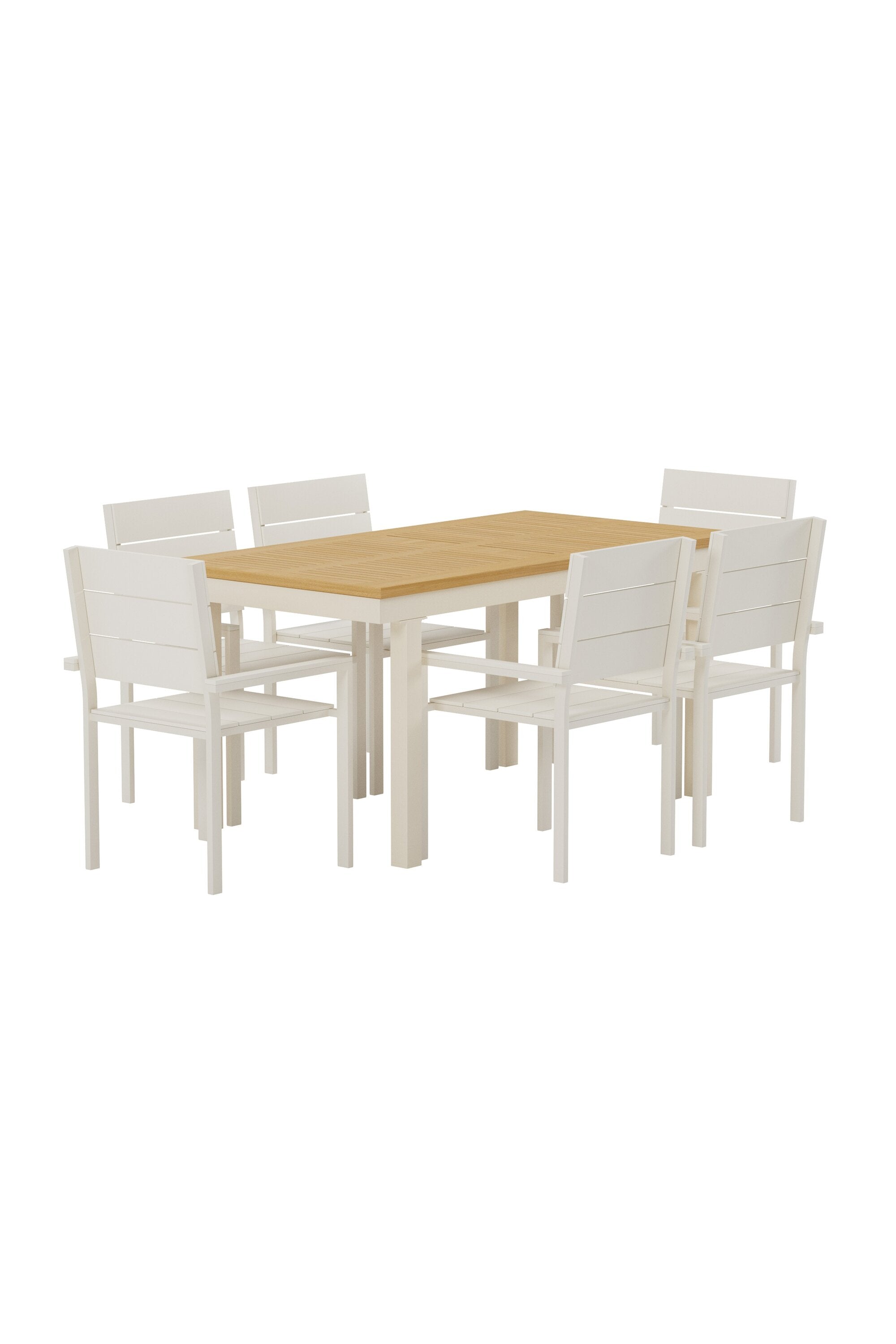 Panama Esstisch mit Levels Stühlen in  präsentiert im Onlineshop von KAQTU Design AG. Gartentischset ist von Venture Home