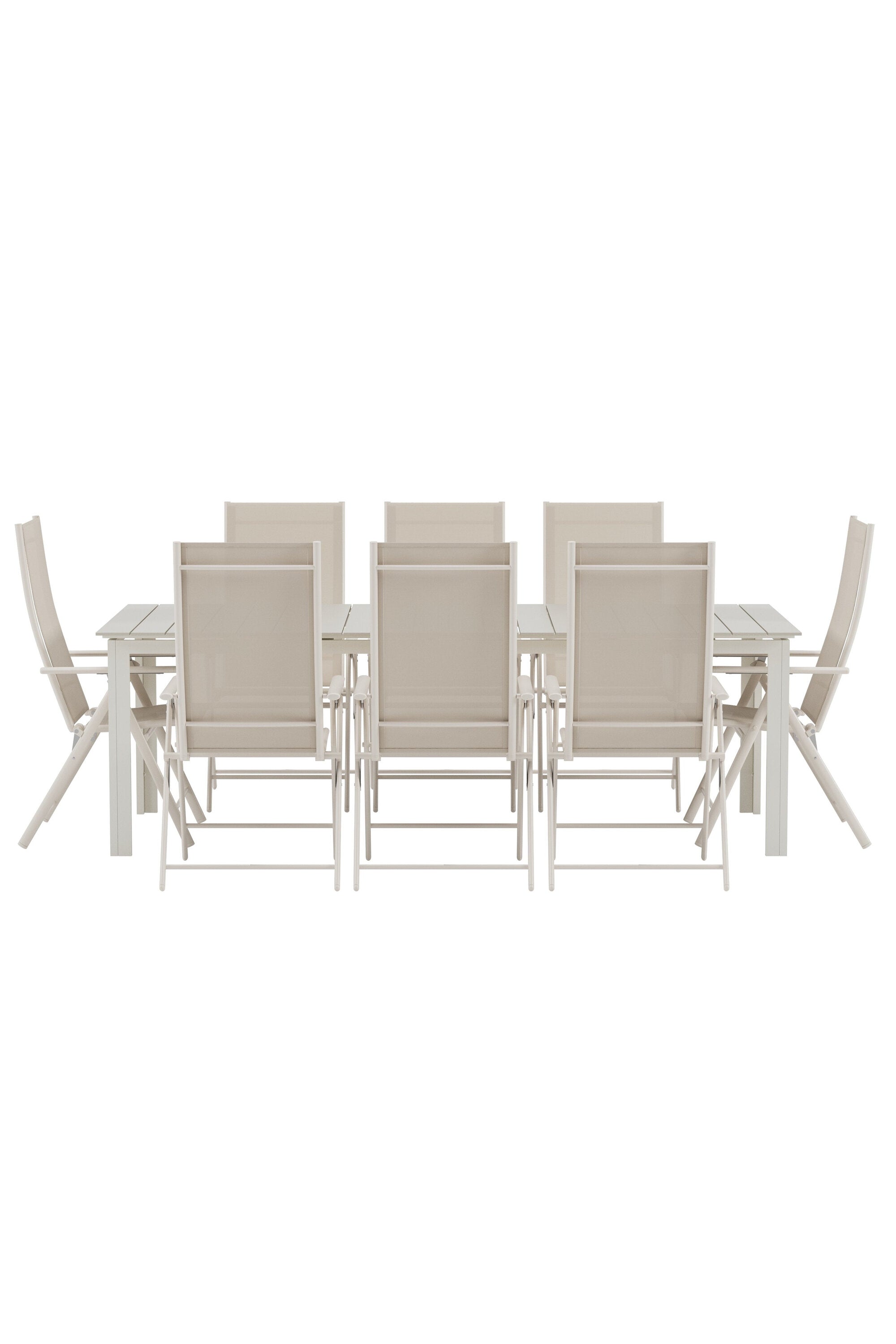Levels Esstisch mit Levanzo Stühlen in  präsentiert im Onlineshop von KAQTU Design AG. Gartentischset ist von Venture Home