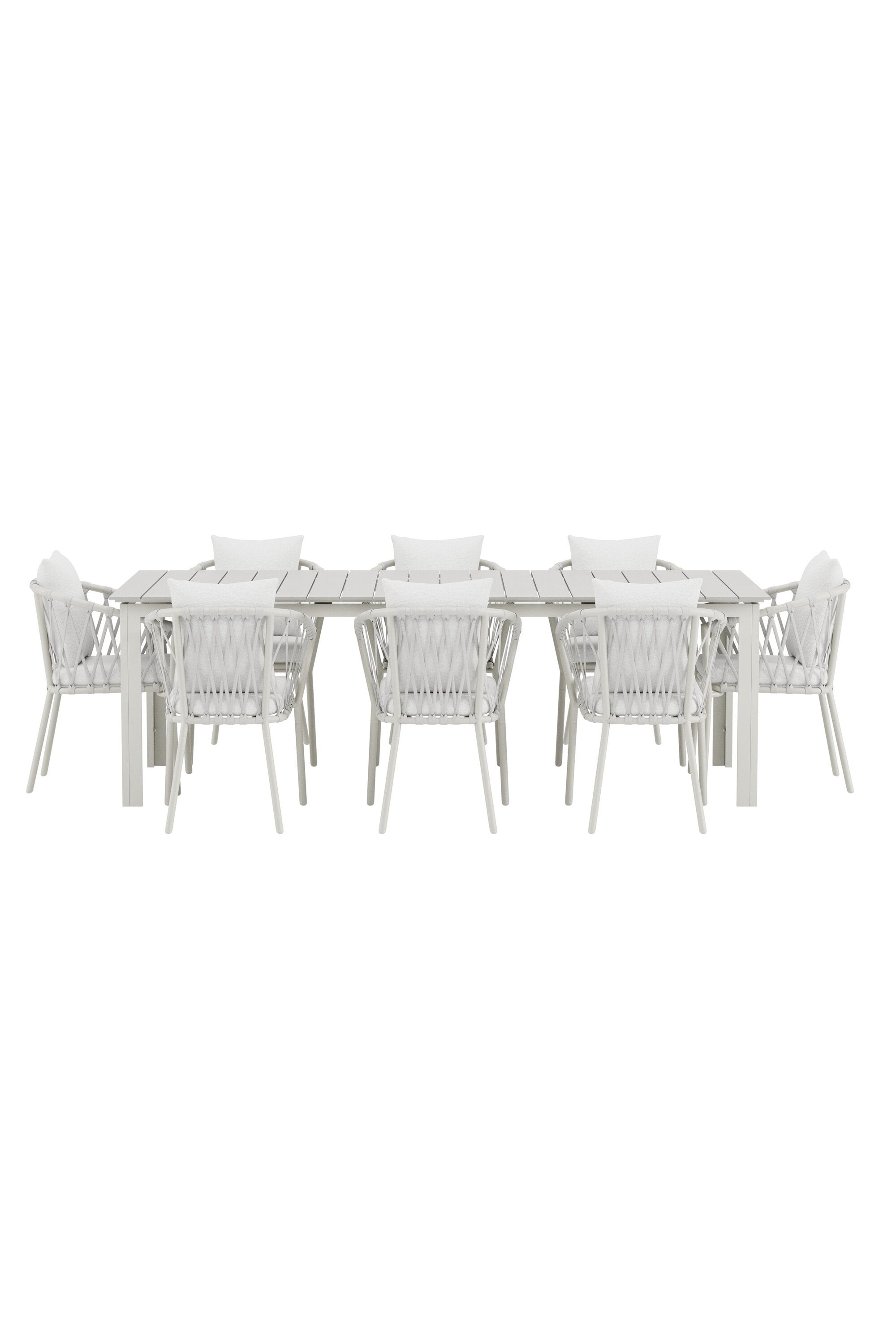 Levels Esszimmertisch mit Linos Stühlen in  präsentiert im Onlineshop von KAQTU Design AG. Gartentischset ist von Venture Home
