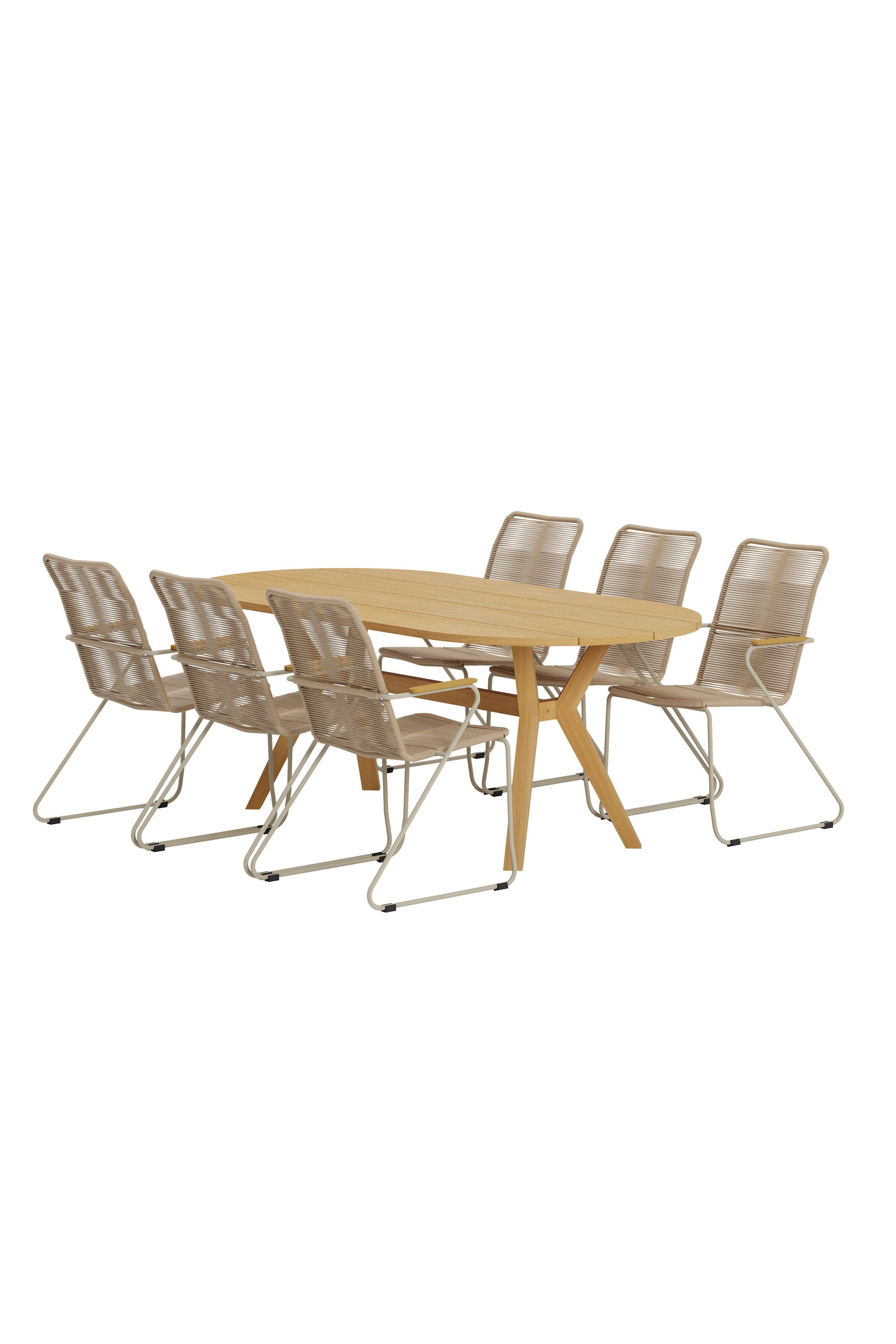 Kenya Esstisch mit Bois Stühlen in  präsentiert im Onlineshop von KAQTU Design AG. Gartentischset ist von Venture Home