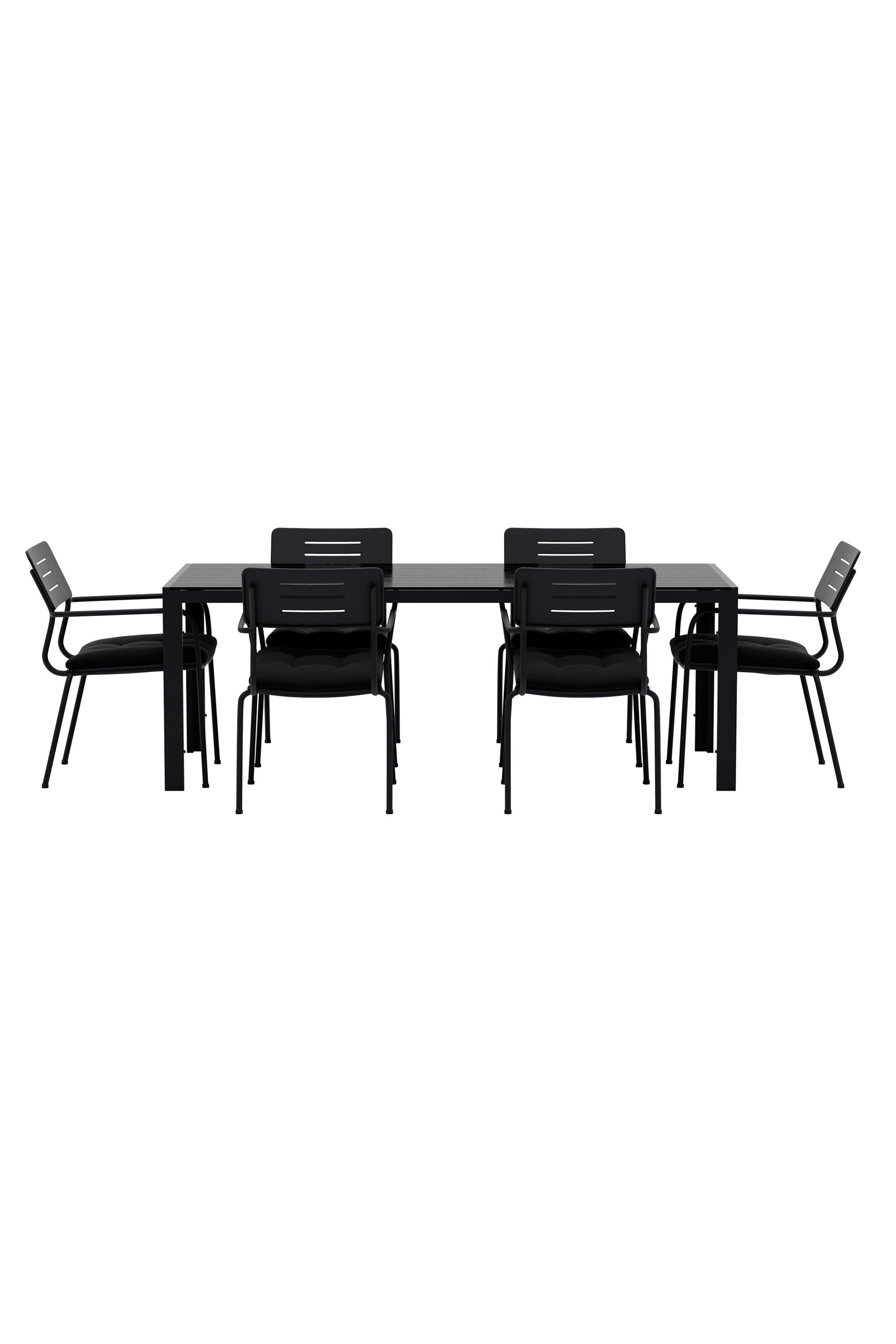 Esszimmertisch mit Nicke Stühlen in  präsentiert im Onlineshop von KAQTU Design AG. Gartentischset ist von Venture Home