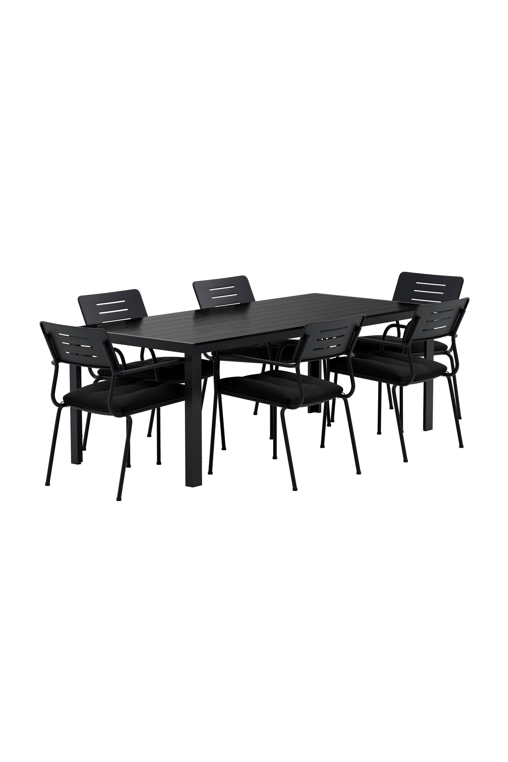Esszimmertisch mit Nicke Stühlen in  präsentiert im Onlineshop von KAQTU Design AG. Gartentischset ist von Venture Home