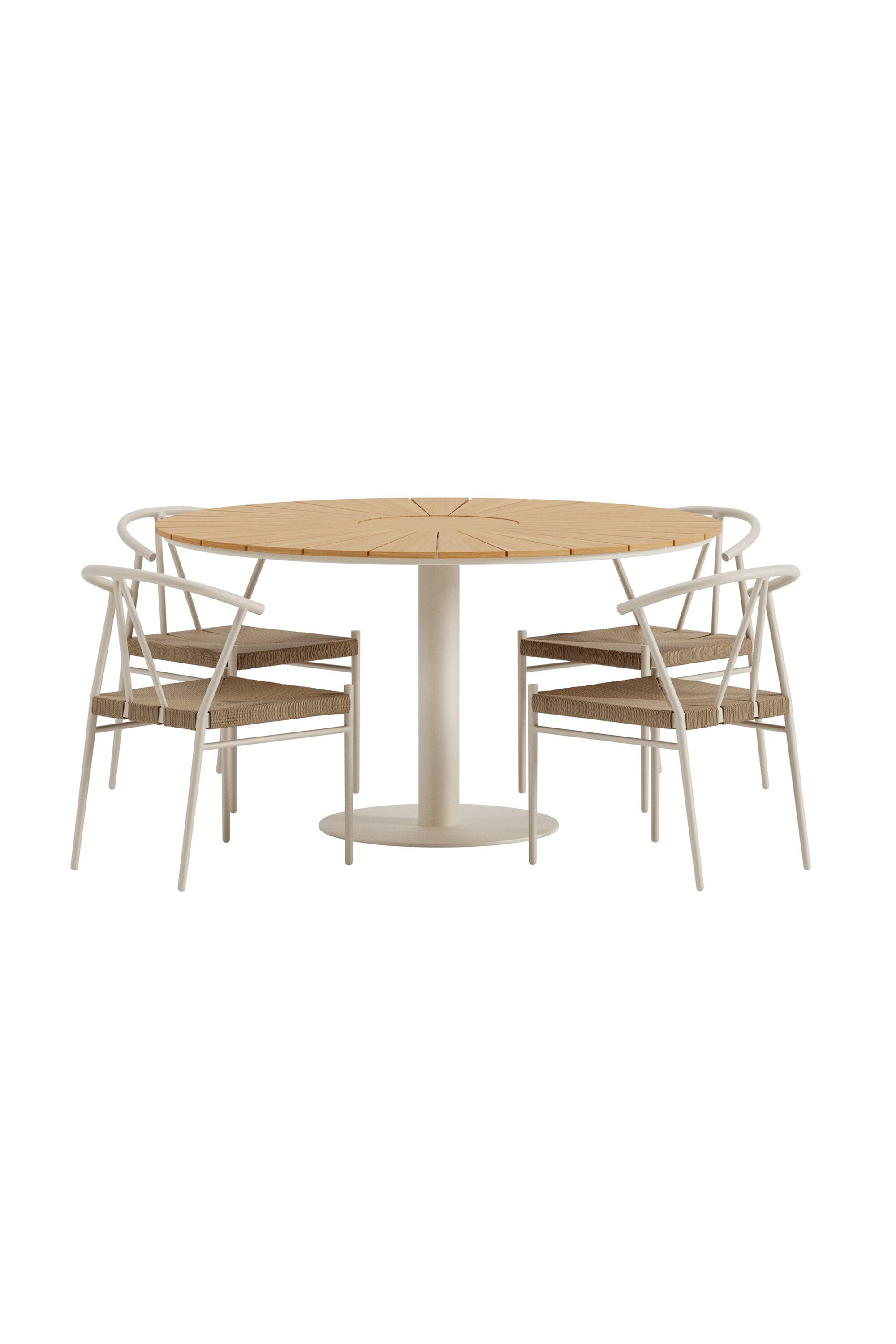 Esstisch Croft mit Stühlen Alfons in  präsentiert im Onlineshop von KAQTU Design AG. Gartentischset ist von Venture Home