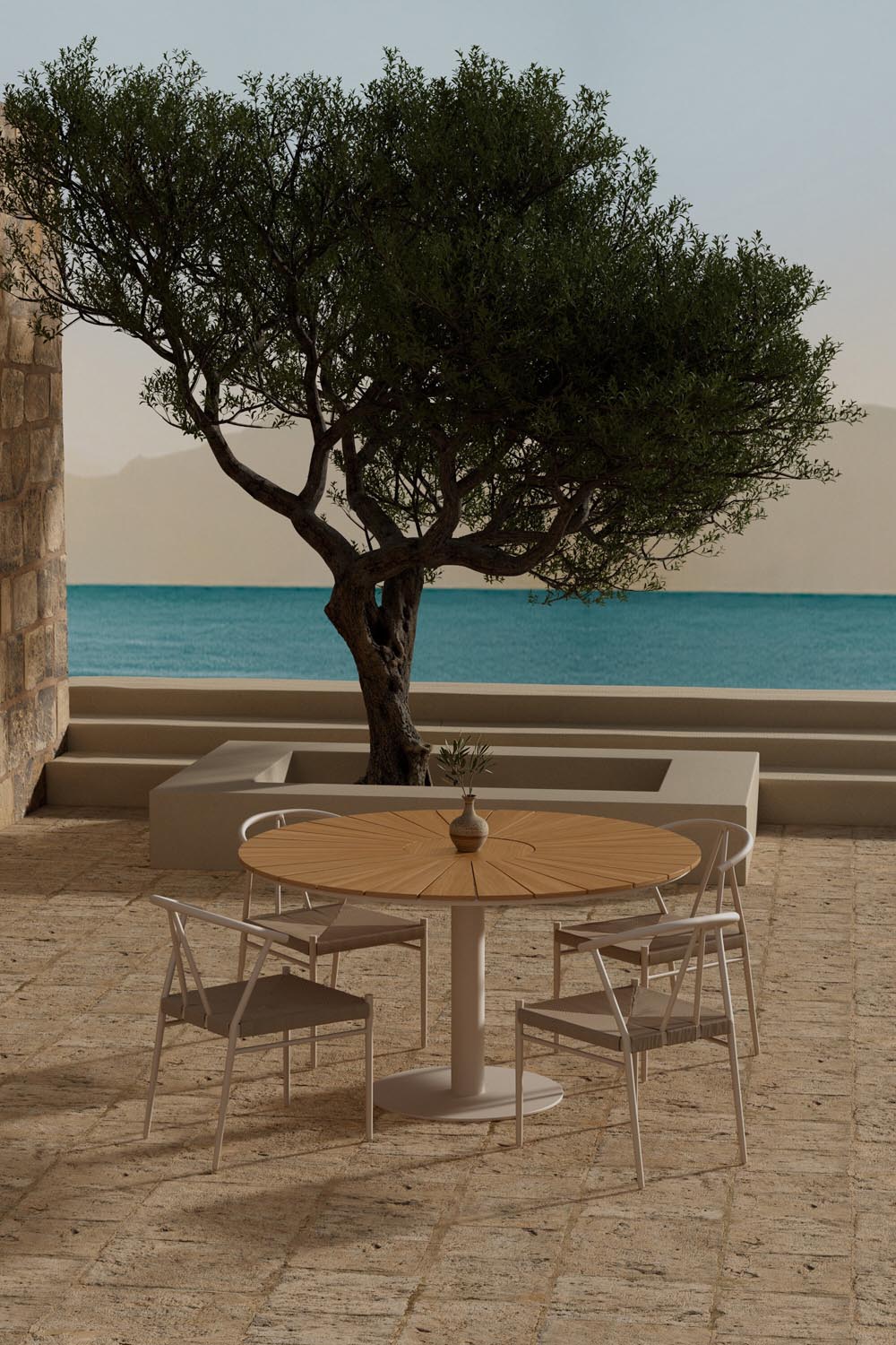 Esstisch Croft mit Stühlen Alfons in  präsentiert im Onlineshop von KAQTU Design AG. Gartentischset ist von Venture Home