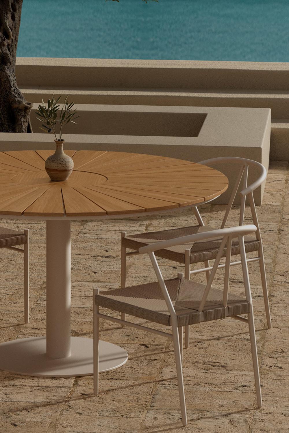Esstisch Croft mit Stühlen Alfons in  präsentiert im Onlineshop von KAQTU Design AG. Gartentischset ist von Venture Home