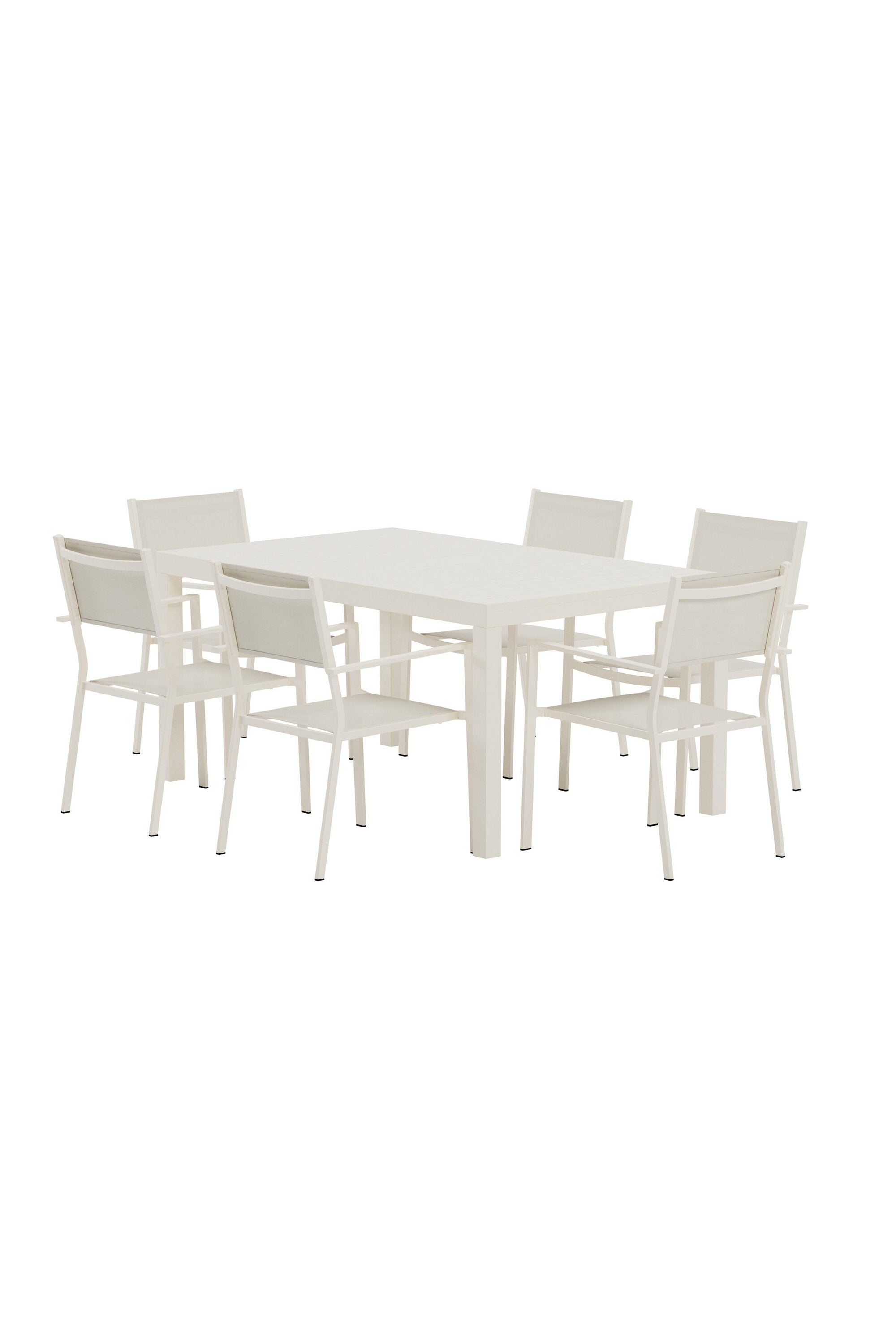 Esstisch Capo mit Esszimmerstühlen Copacabana in  präsentiert im Onlineshop von KAQTU Design AG. Gartentischset ist von Venture Home