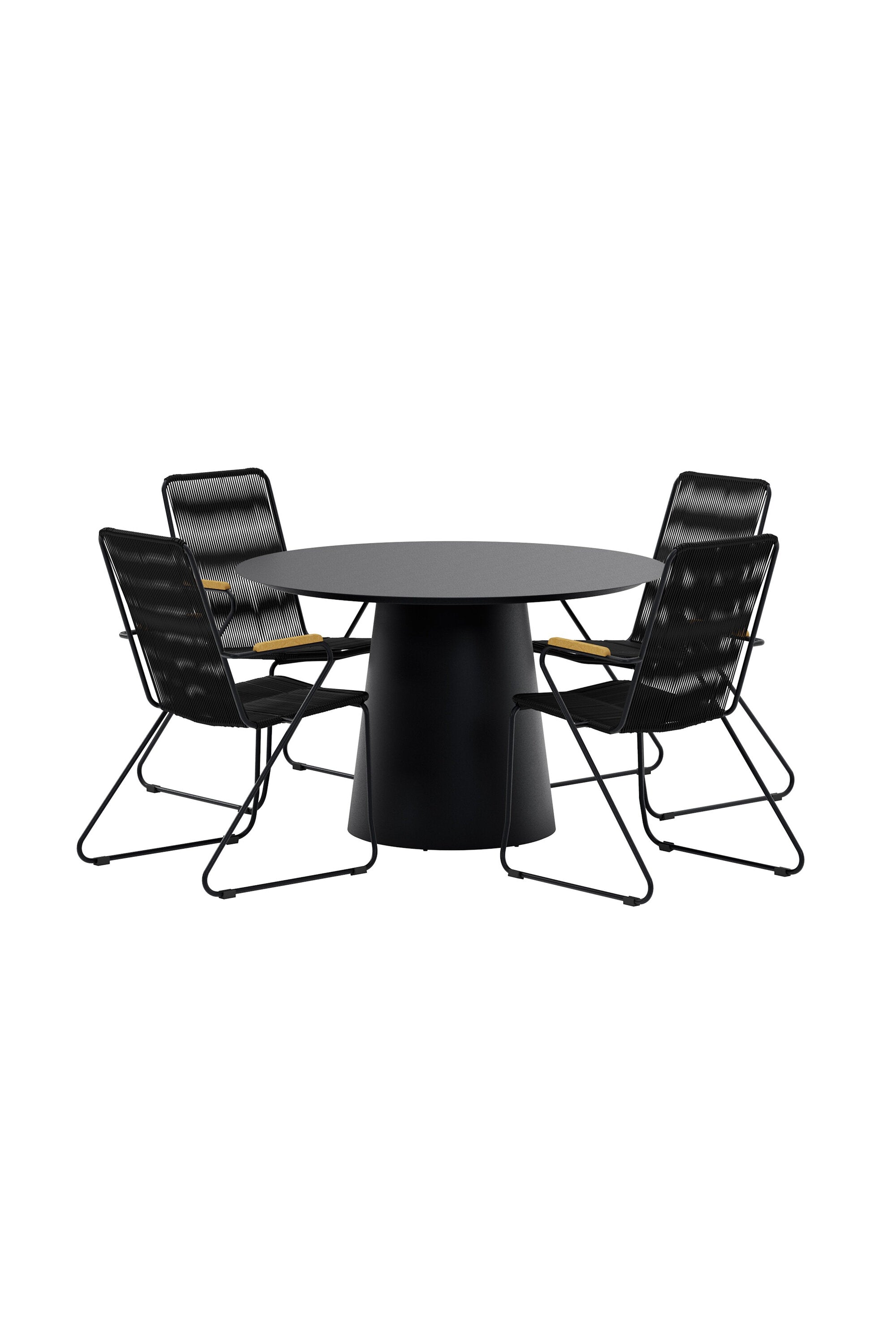 Lanzo Esstisch mit Bois Stühlen in  präsentiert im Onlineshop von KAQTU Design AG. Gartentischset ist von Venture Home