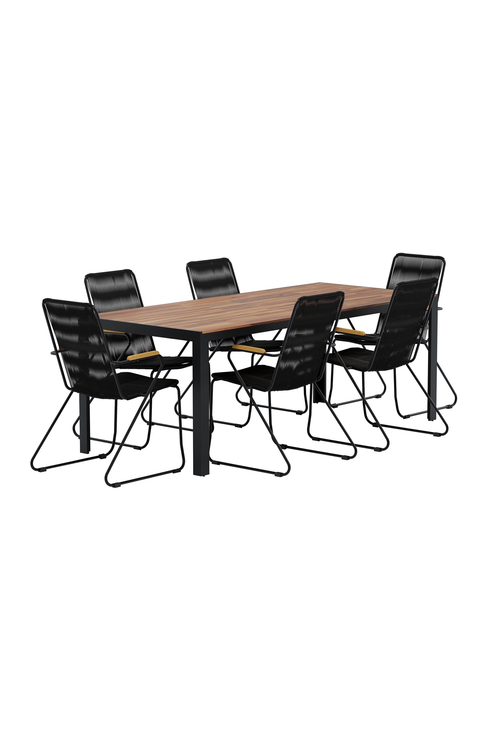 Esstisch aus Bois mit Stühlen aus Bois in  präsentiert im Onlineshop von KAQTU Design AG. Gartentischset ist von Venture Home