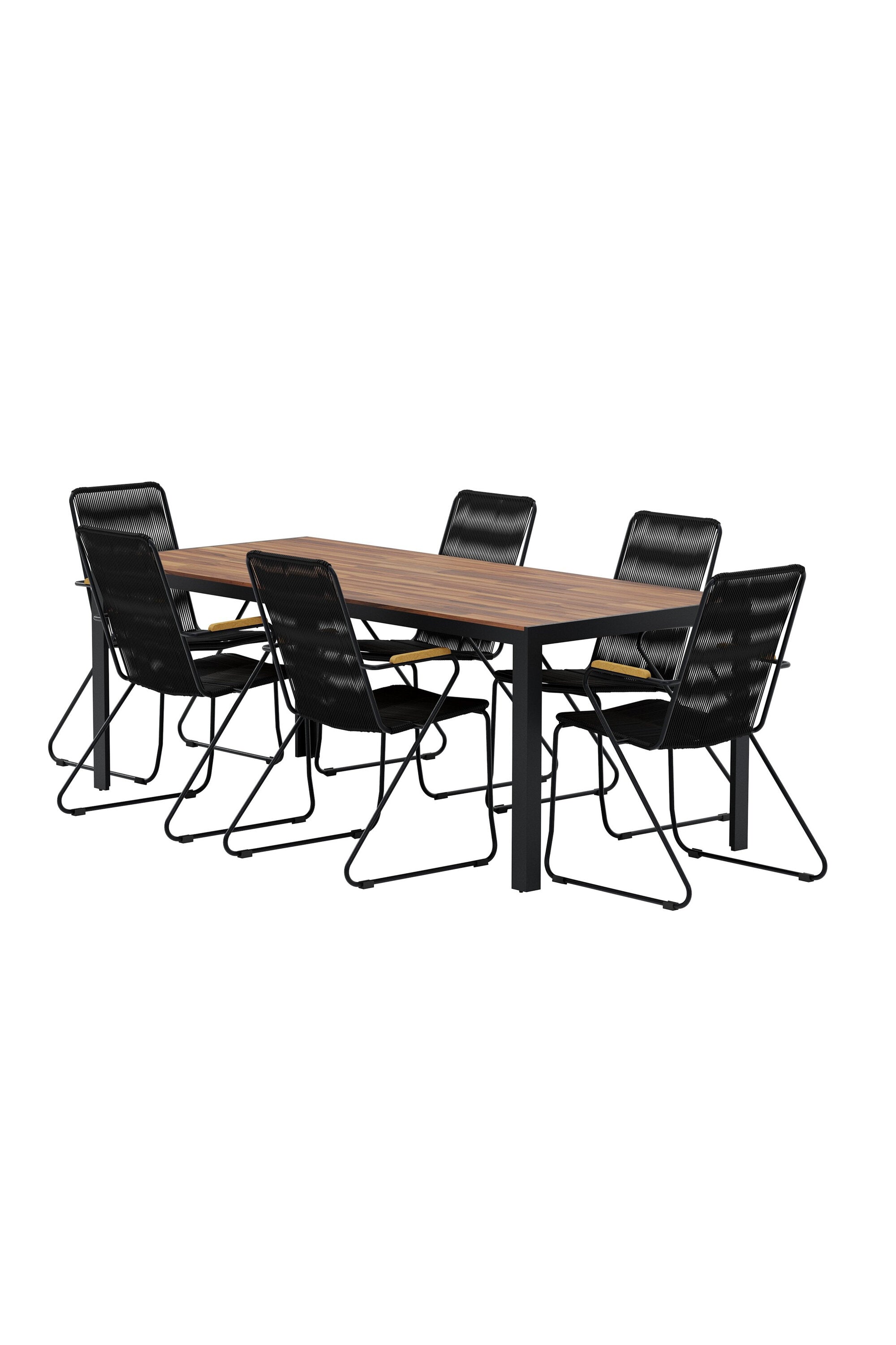Esstisch aus Bois mit Stühlen aus Bois in  präsentiert im Onlineshop von KAQTU Design AG. Gartentischset ist von Venture Home
