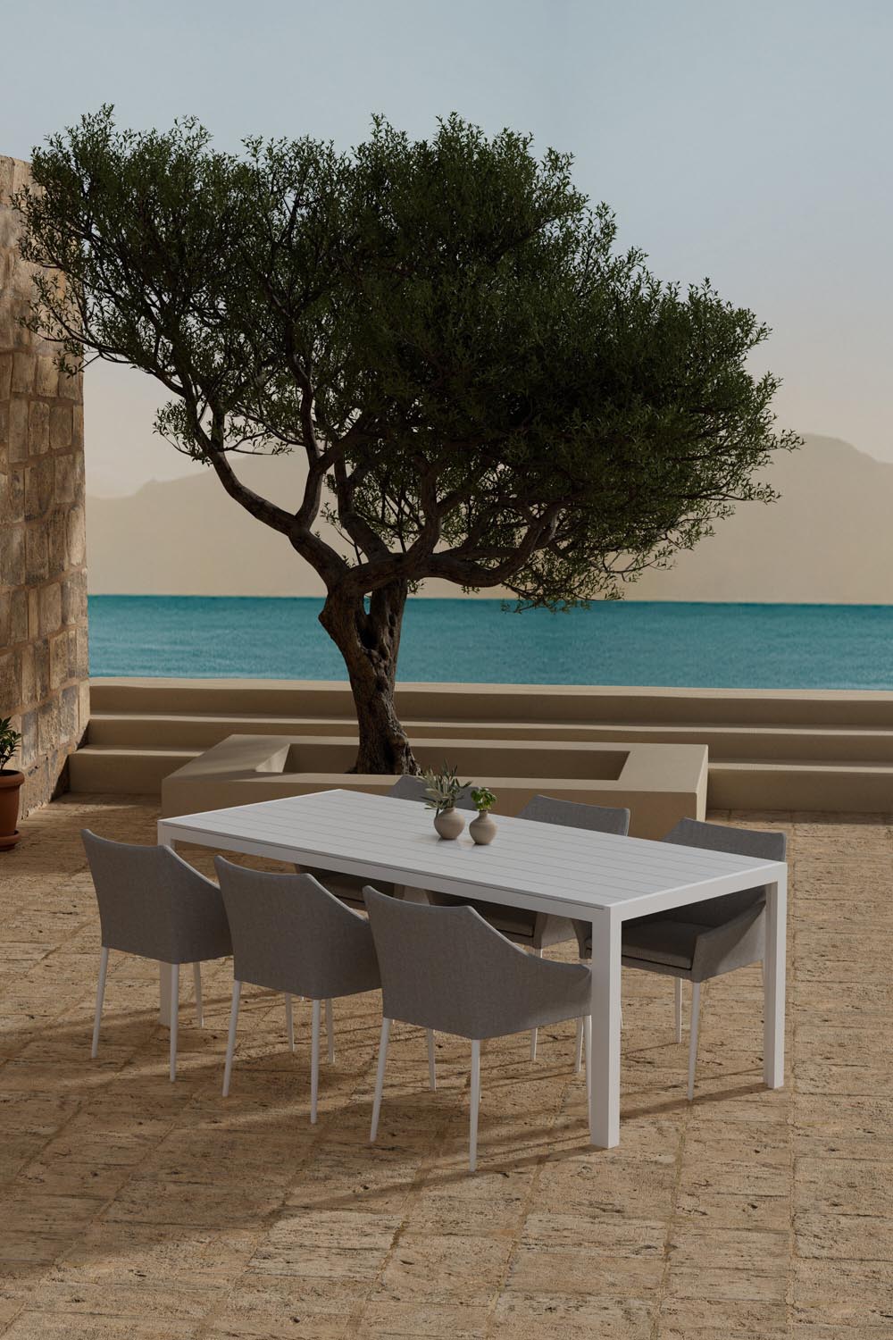 Esstisch mit Stühlen von Spoga in  präsentiert im Onlineshop von KAQTU Design AG. Gartentischset ist von Venture Home