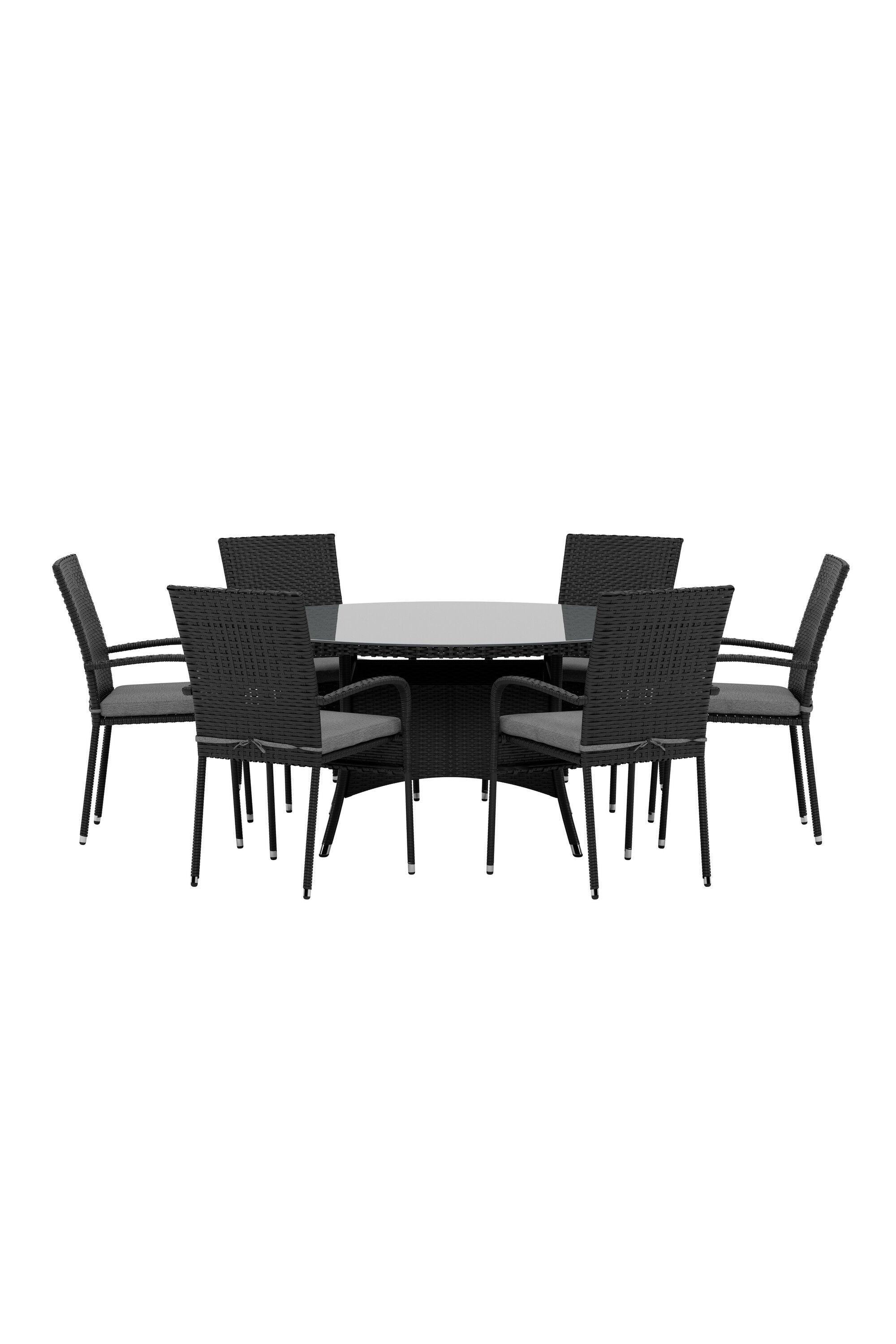 Volta Esstisch mit Anna Stühlen in  präsentiert im Onlineshop von KAQTU Design AG. Gartentischset ist von Venture Home