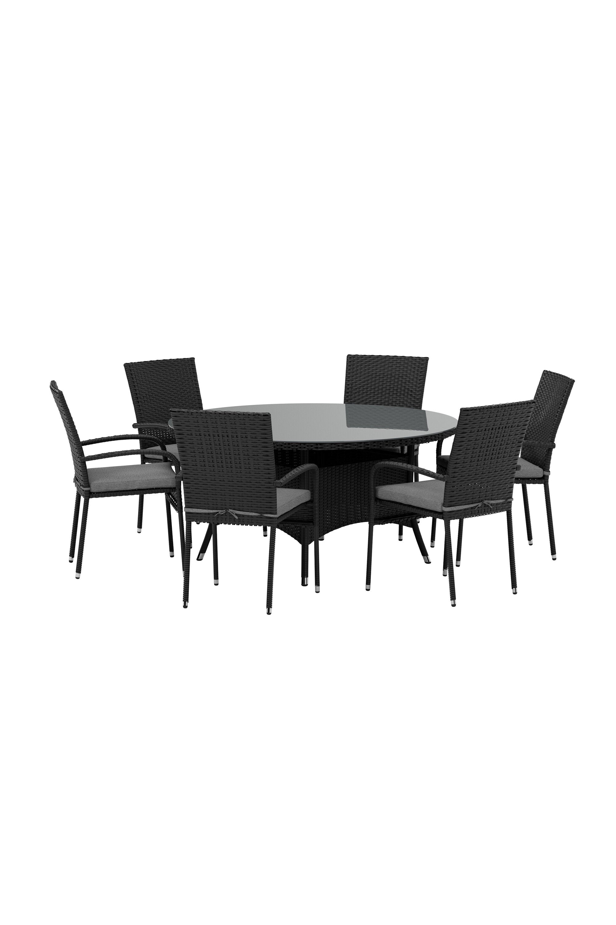 Volta Esstisch mit Anna Stühlen in  präsentiert im Onlineshop von KAQTU Design AG. Gartentischset ist von Venture Home