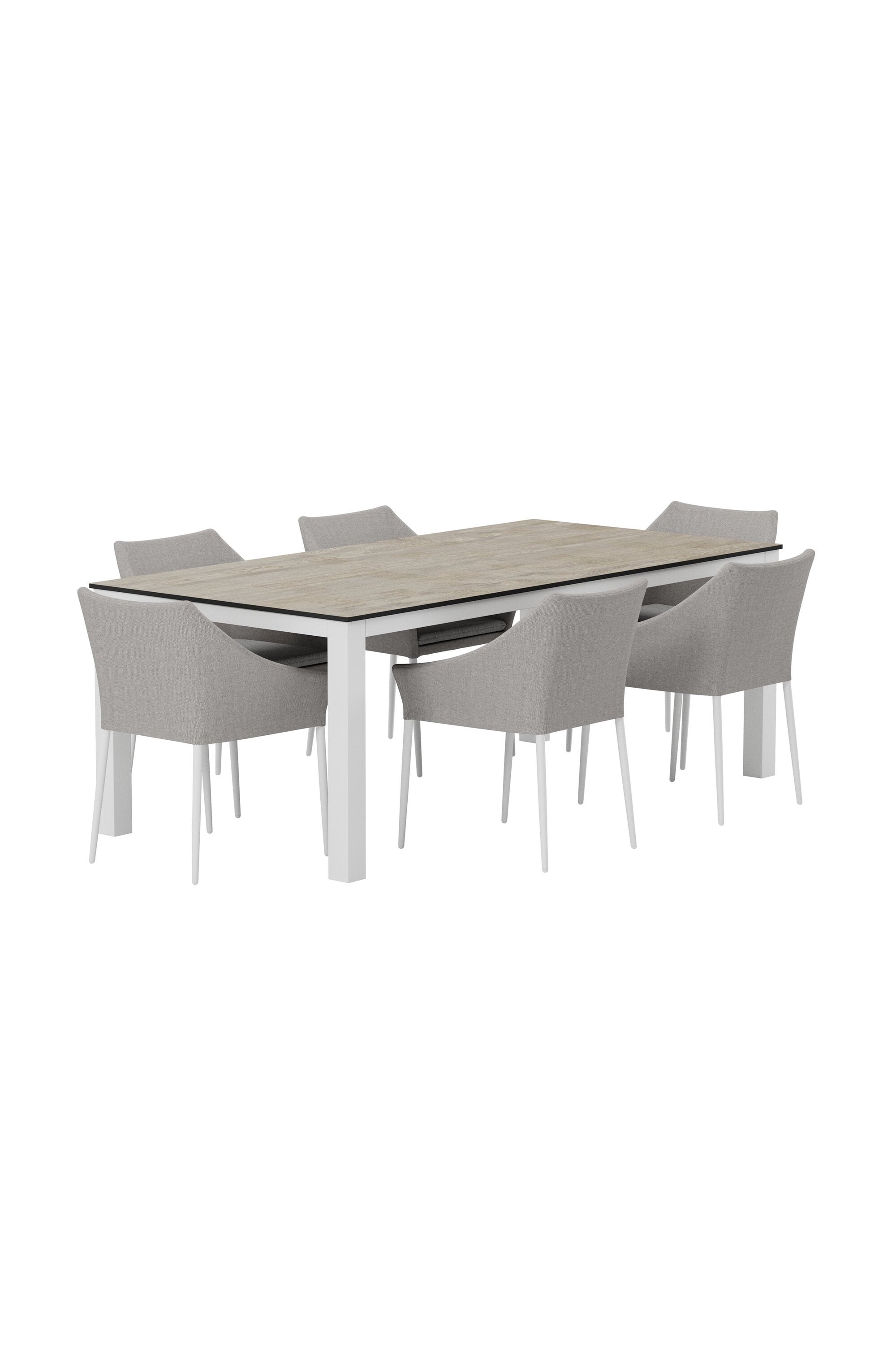 Llama Esstisch mit Spoga Stühlen in  präsentiert im Onlineshop von KAQTU Design AG. Gartentischset ist von Venture Home