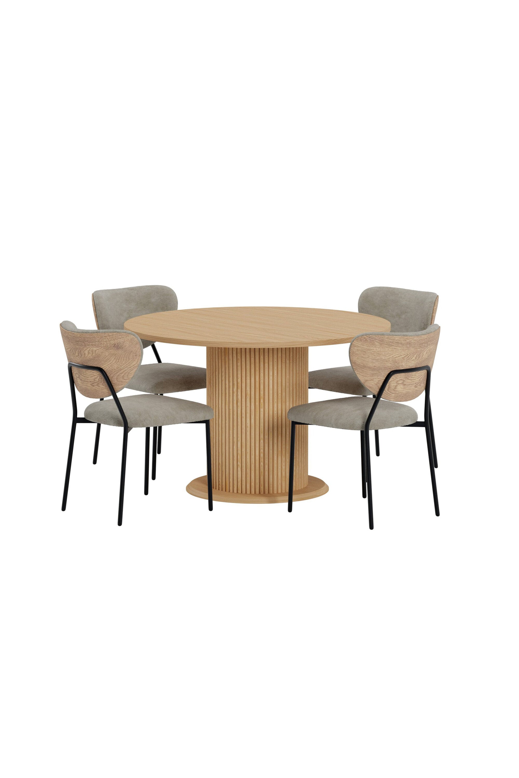 Reko Esstisch mit Butterfly Stühlen in  präsentiert im Onlineshop von KAQTU Design AG. Bartischset ist von Venture Home