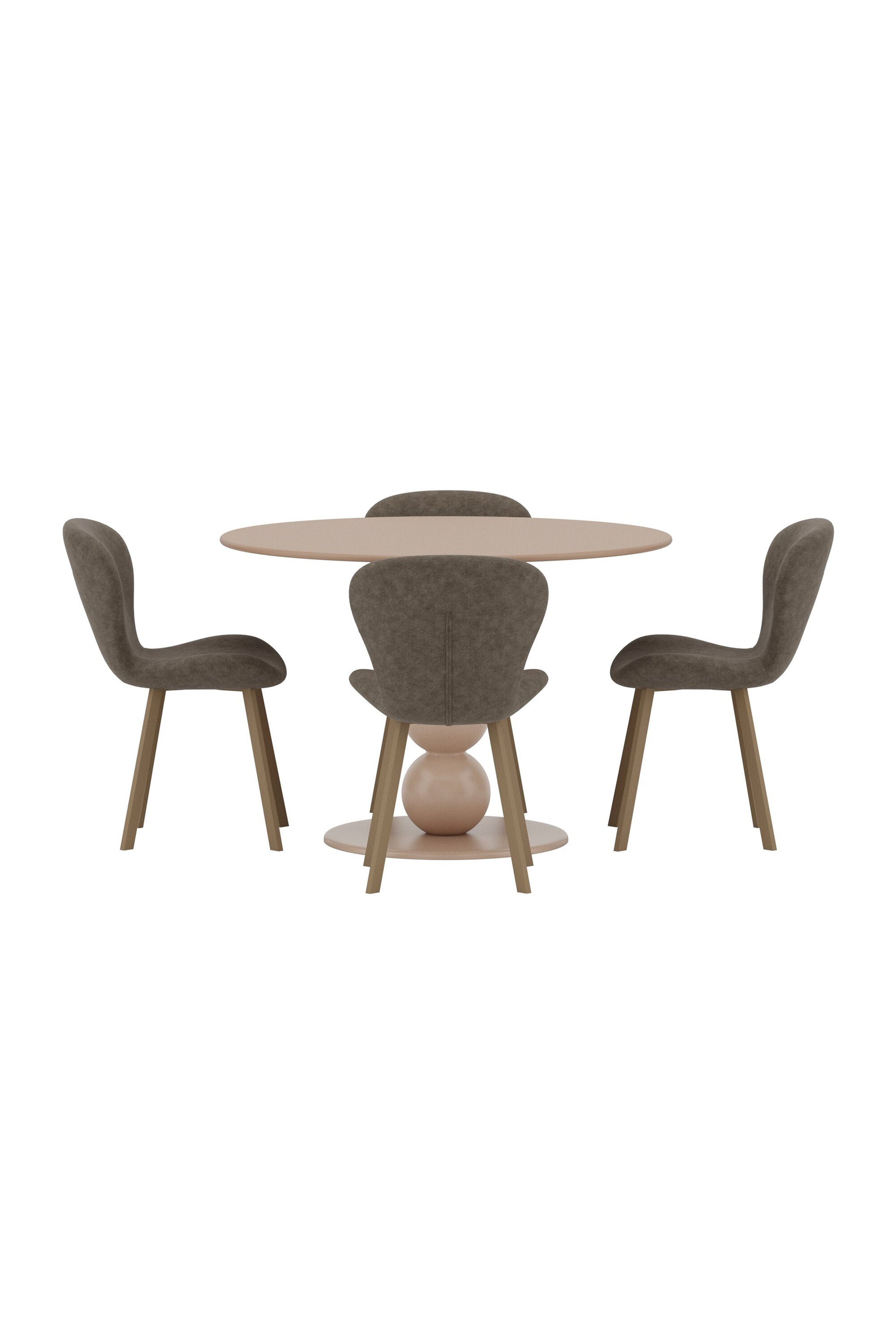 Boule Esstisch mit Lilja Stühlen in  präsentiert im Onlineshop von KAQTU Design AG. Bartischset ist von Venture Home