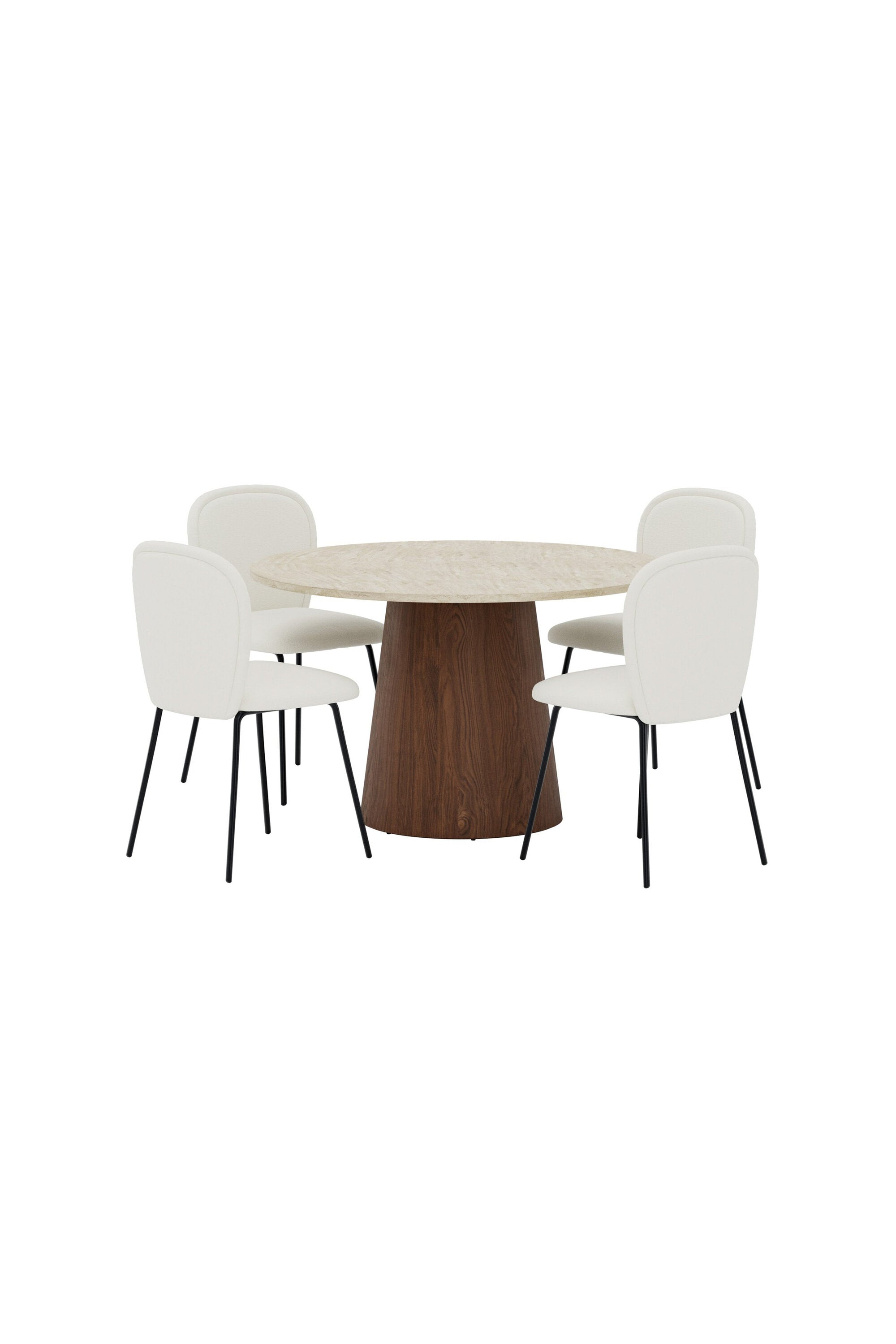Lanzo Esstisch mit Carl Stühlen in  präsentiert im Onlineshop von KAQTU Design AG. Bartischset ist von Venture Home