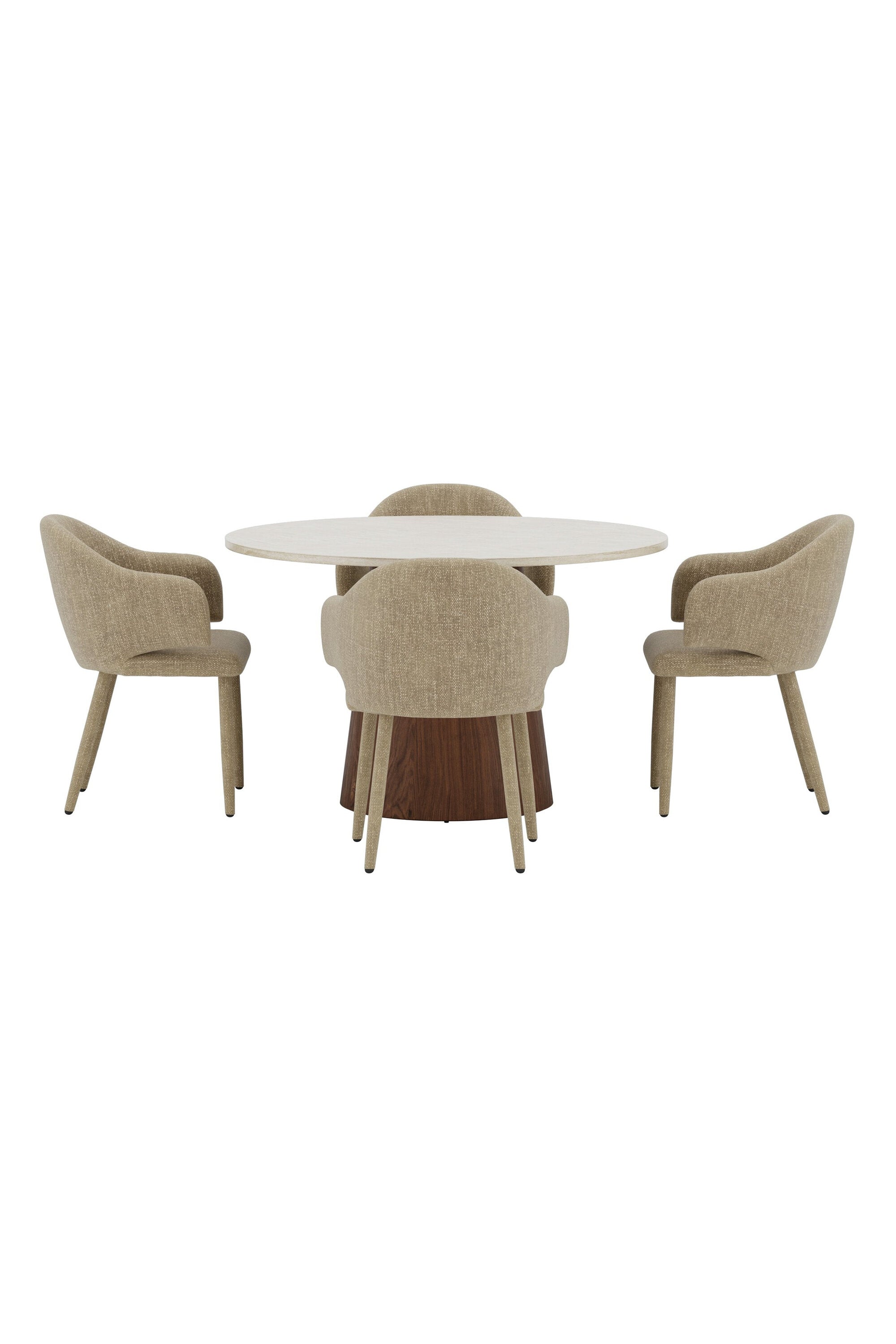 Lanzo Esstisch mit Evelin Stühlen in  präsentiert im Onlineshop von KAQTU Design AG. Bartischset ist von Venture Home