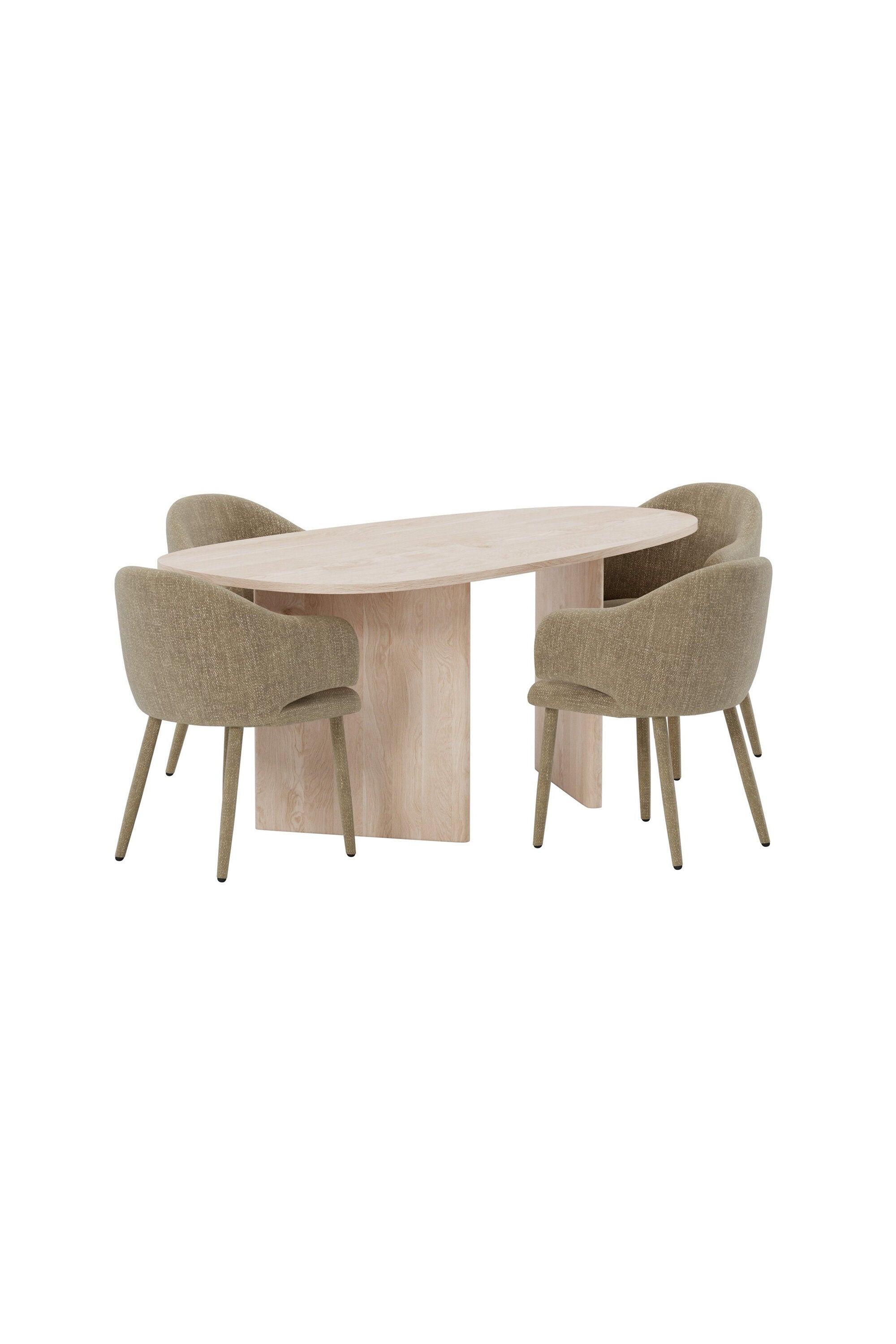 Grönvik Esstisch mit Evelin-Stühlen in  präsentiert im Onlineshop von KAQTU Design AG. Esszimmerset ist von Venture Home