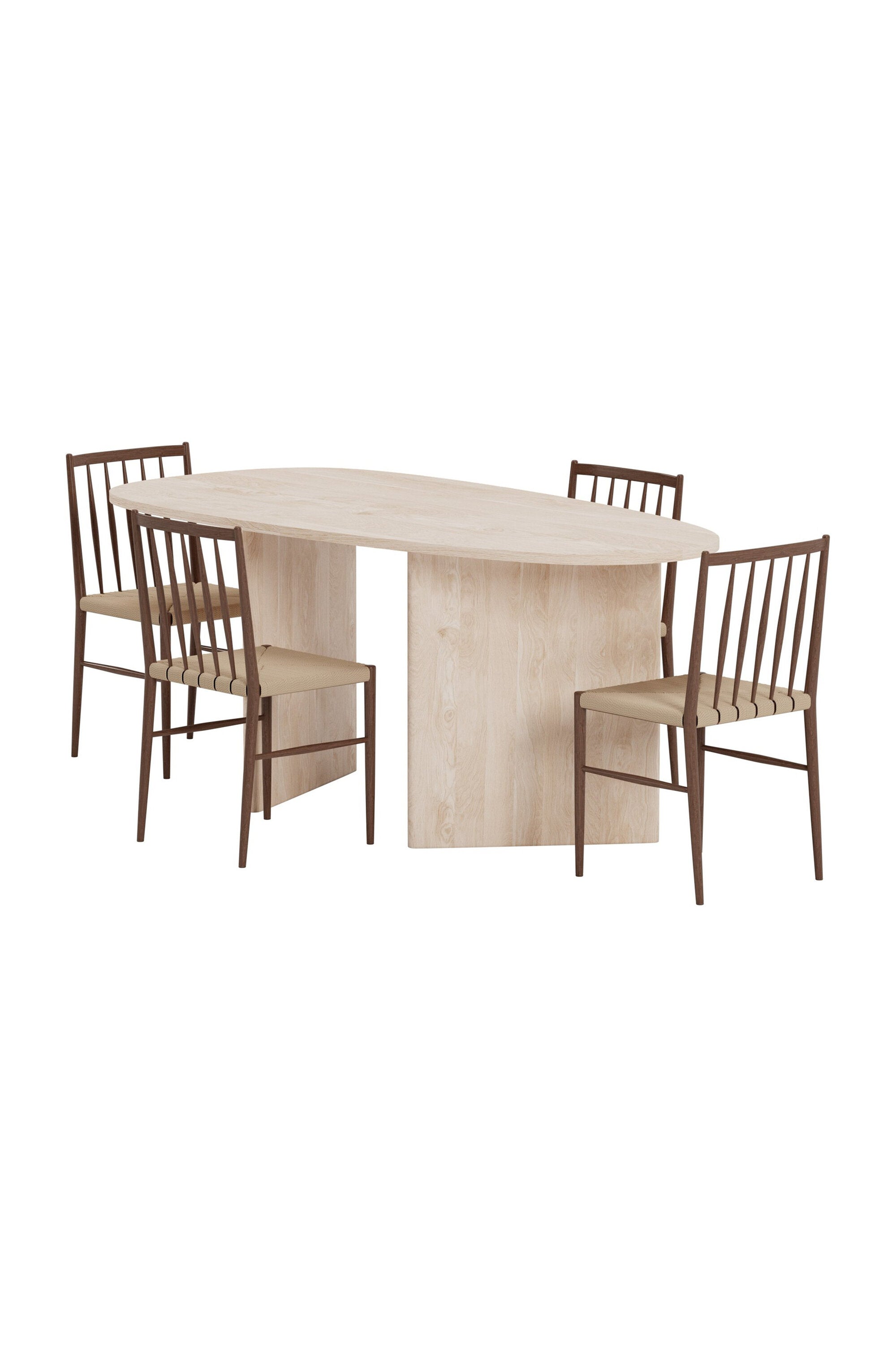 Grönvik Esstisch mit Enes Stühlen in  präsentiert im Onlineshop von KAQTU Design AG. Esszimmerset ist von Venture Home