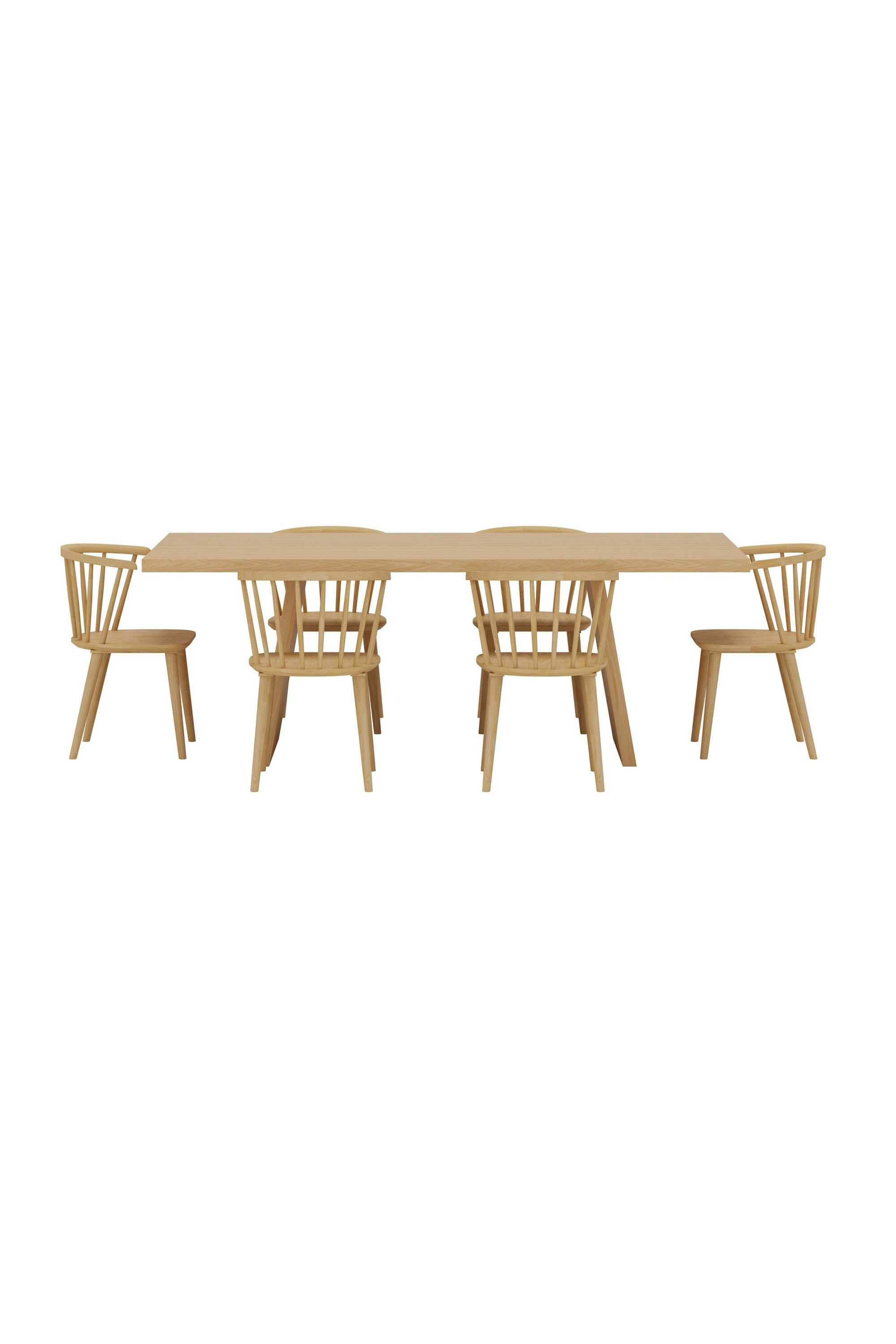 Esszimmertisch Logga mit Bobby-Sesseln in  präsentiert im Onlineshop von KAQTU Design AG. Esszimmerset ist von Venture Home
