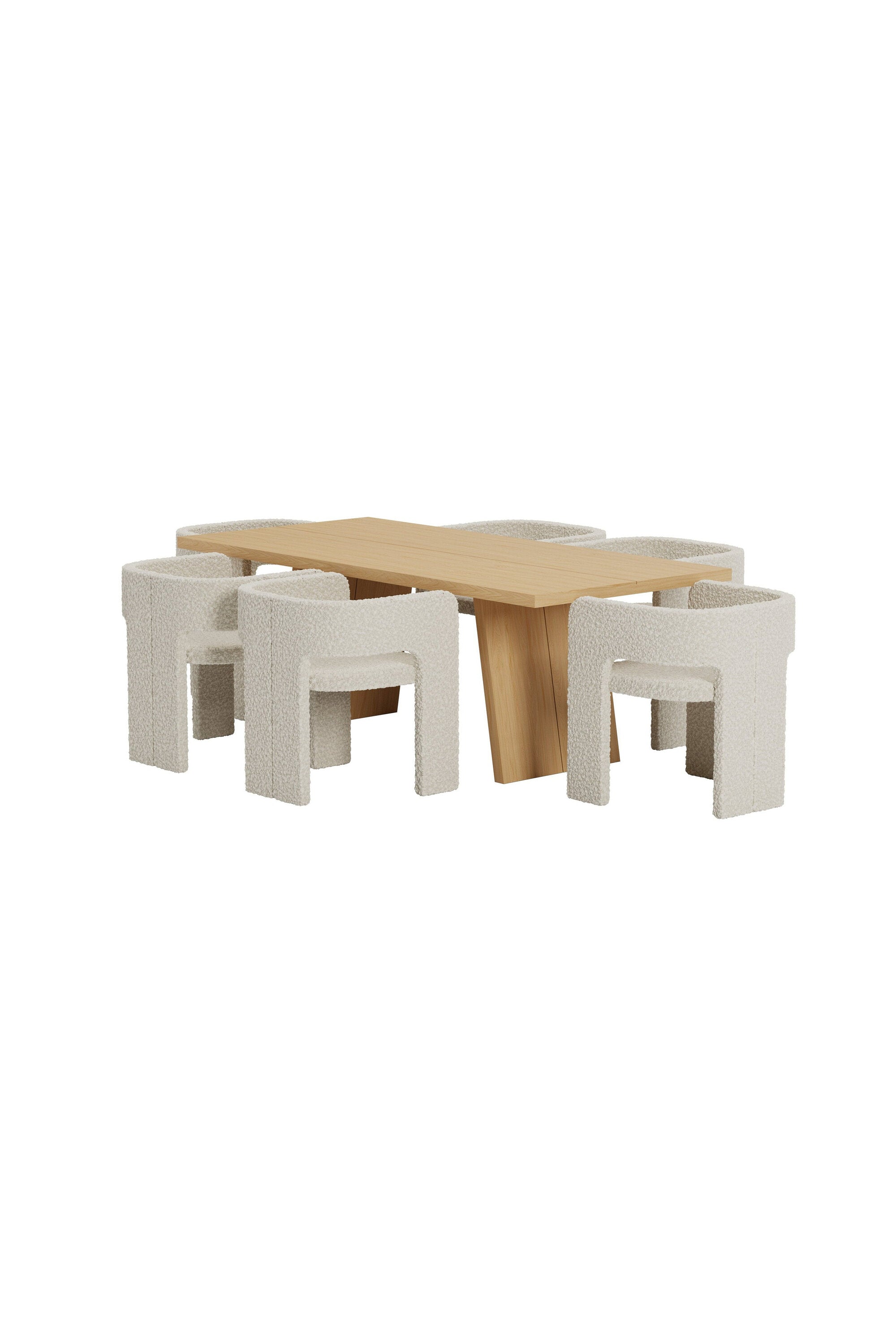 Logga Esstisch mit Kristin Stühlen in  präsentiert im Onlineshop von KAQTU Design AG. Esszimmerset ist von Venture Home