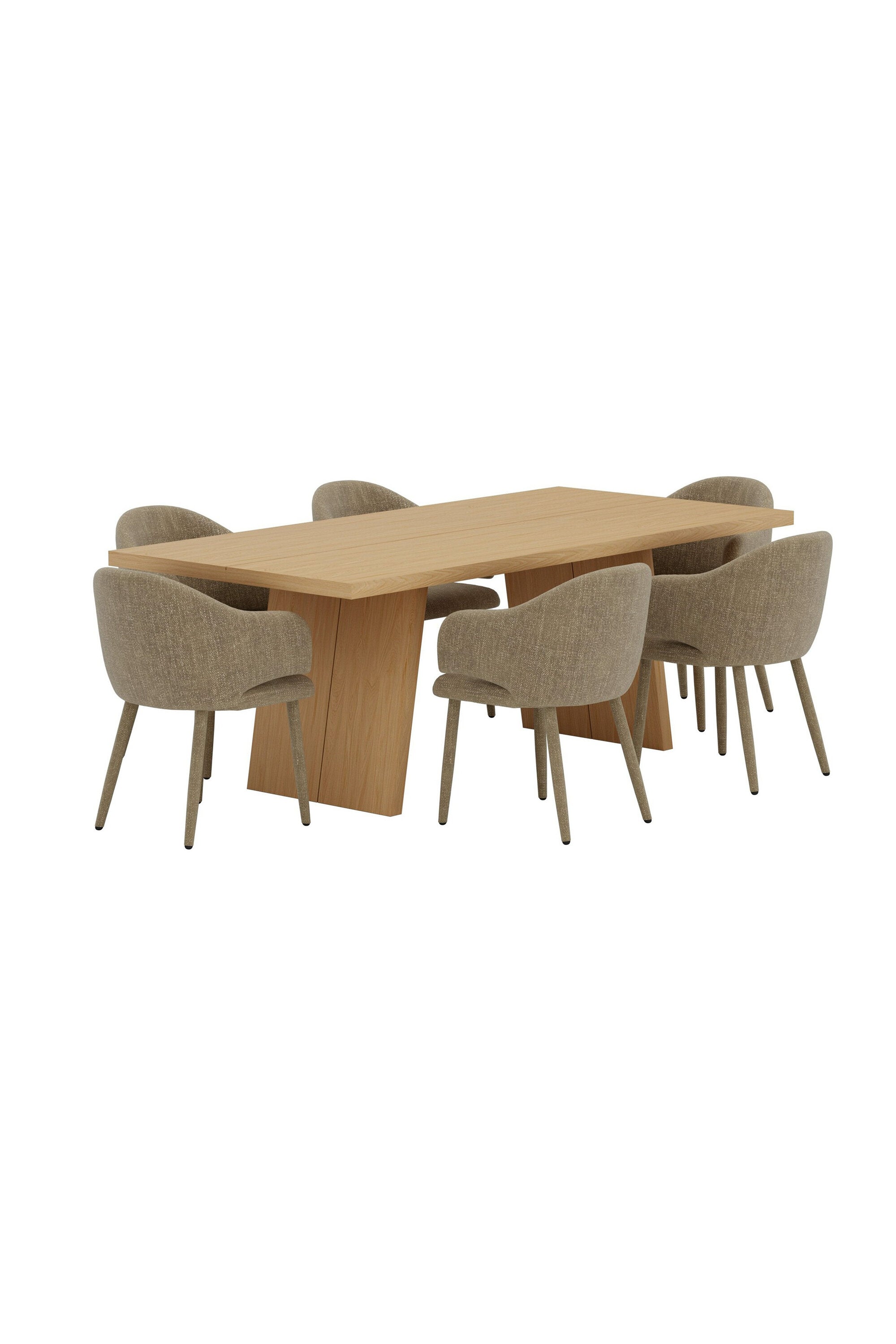 Logga Esstisch mit Stühlen von Evelin in  präsentiert im Onlineshop von KAQTU Design AG. Esszimmerset ist von Venture Home
