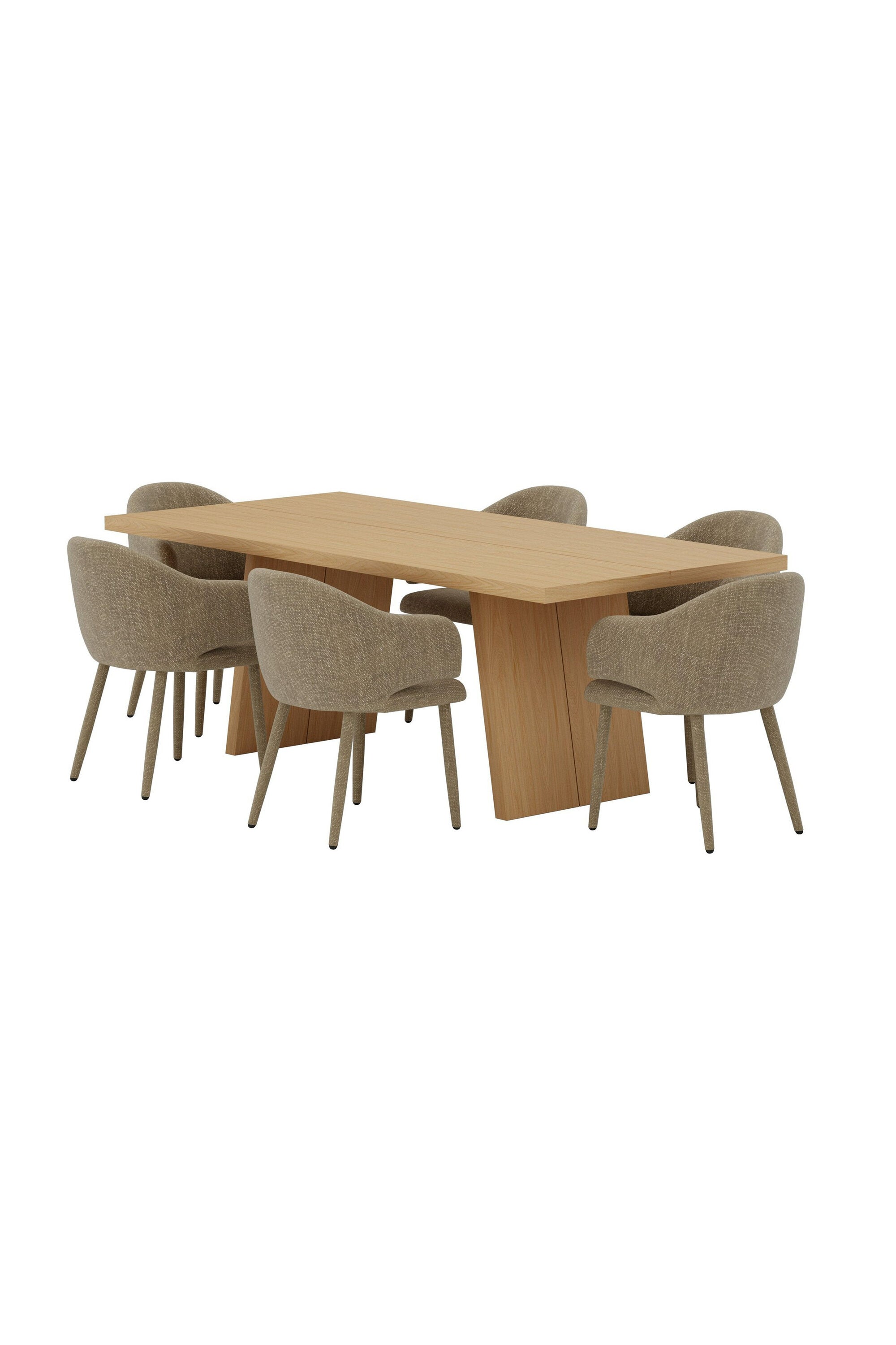 Logga Esstisch mit Stühlen von Evelin in  präsentiert im Onlineshop von KAQTU Design AG. Esszimmerset ist von Venture Home