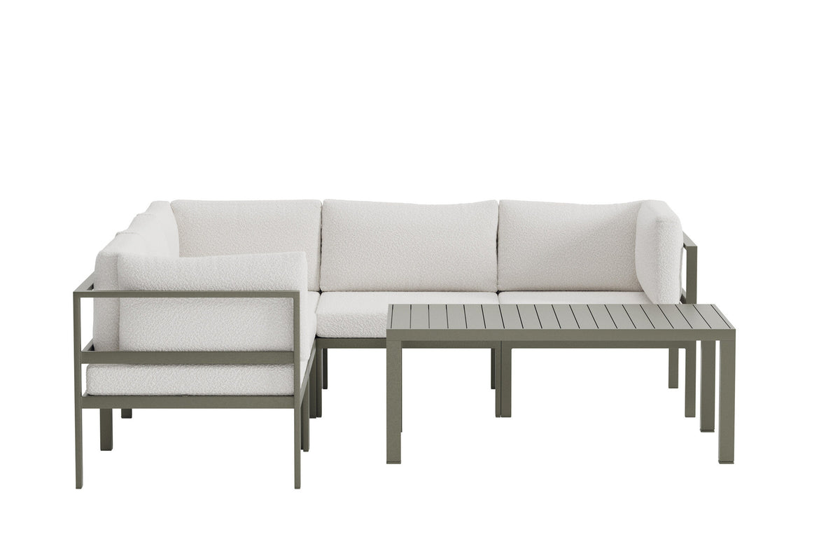 Copacabana Sofa-Set in Weiss präsentiert im Onlineshop von KAQTU Design AG. Loungeset ist von Venture Home